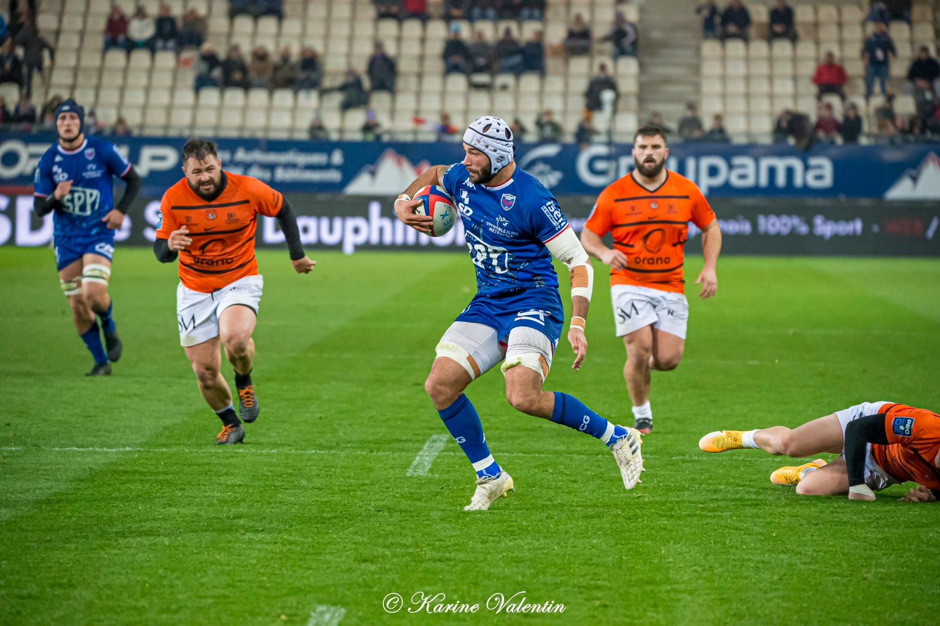 Steeve BLANC-MAPPAZ -  FC Grenoble Rugby - Racing Club Narbonnais - Rugby -  (#GrenobleVsNarbonne2021Nov) Photo by: Karine Valentin | Siuxy Sports 2021-11-26