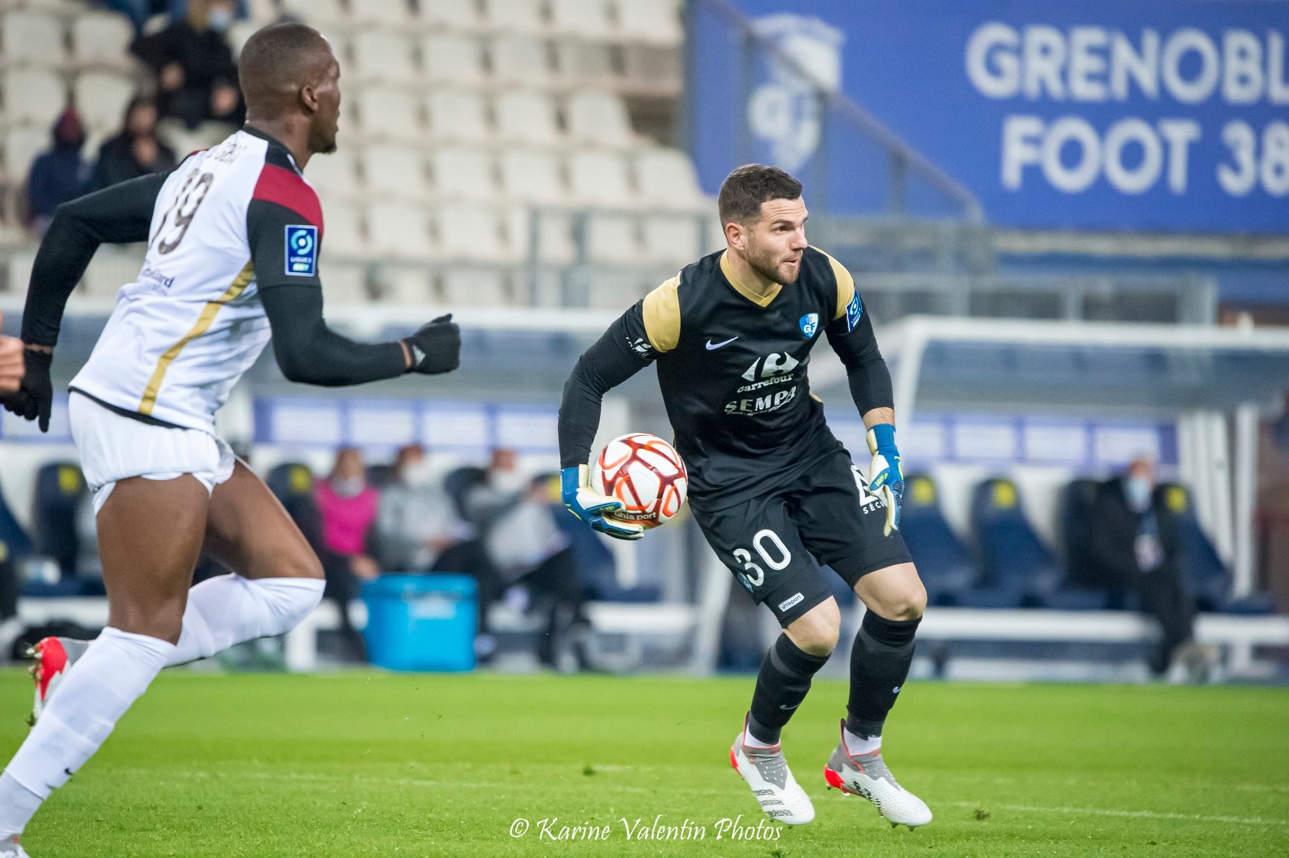 Esteban SALLES -  Grenoble Foot 38 - FC Sochaux-Montbéliard - Soccer - Grenoble Vs Sochaux (#GF38vsFCSM2022) Photo by: Karine Valentin | Siuxy Sports 2022-02-12