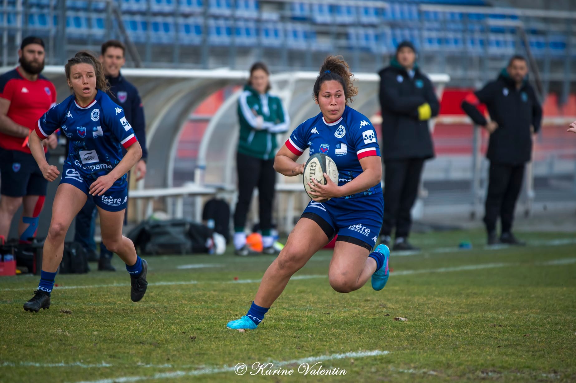 Marie DEFERRARD - Téani FELEU -  FC Grenoble Rugby - Section Paloise - Rugby - Grenoble Amazones vs PAU Lons (#FCGVsSectPaloise2022) Photo by: Karine Valentin | Siuxy Sports 2022-03-06