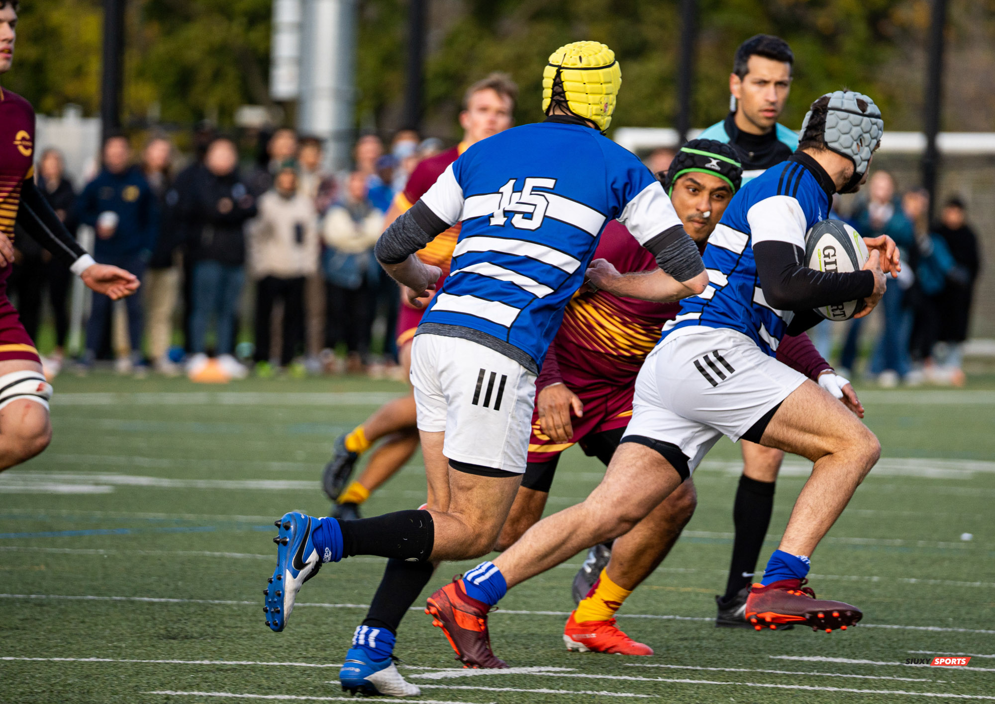 Mohamed ALMOALLIM - Alexandre LEDUC -  Université de Montréal - Université Concordia - Rugby -  (#UdeMvsConcordia2021M) Photo by:  | Siuxy Sports 2021-10-23