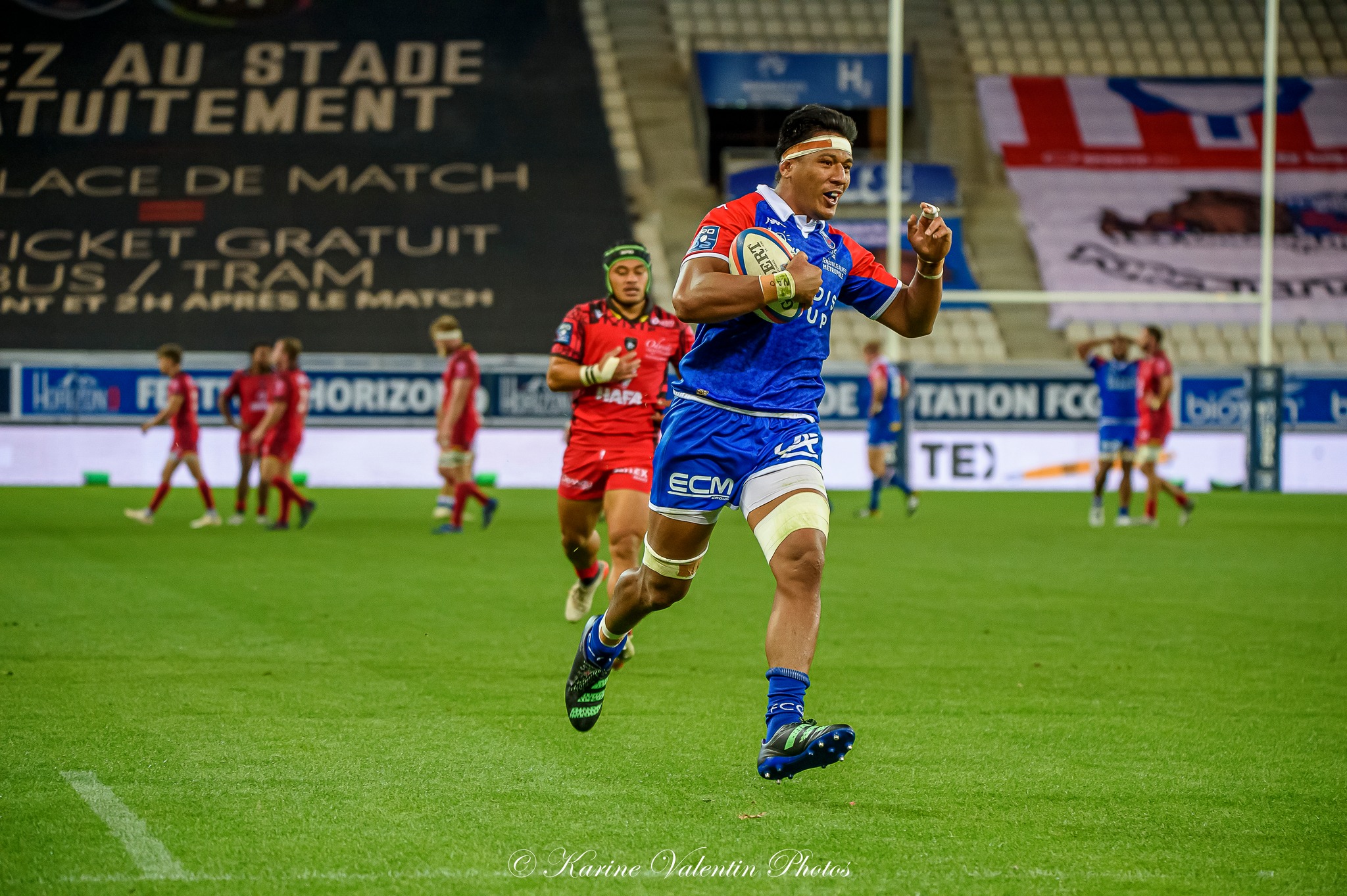 Tanginoa HALAIFONUA -  FC Grenoble Rugby - Rouen Normandie Rugby - Rugby - FC Grenoble (20) vs (6) Rouen (#FCGvsRouen2022ReelA) Photo by: Karine Valentin | Siuxy Sports 2022-09-16