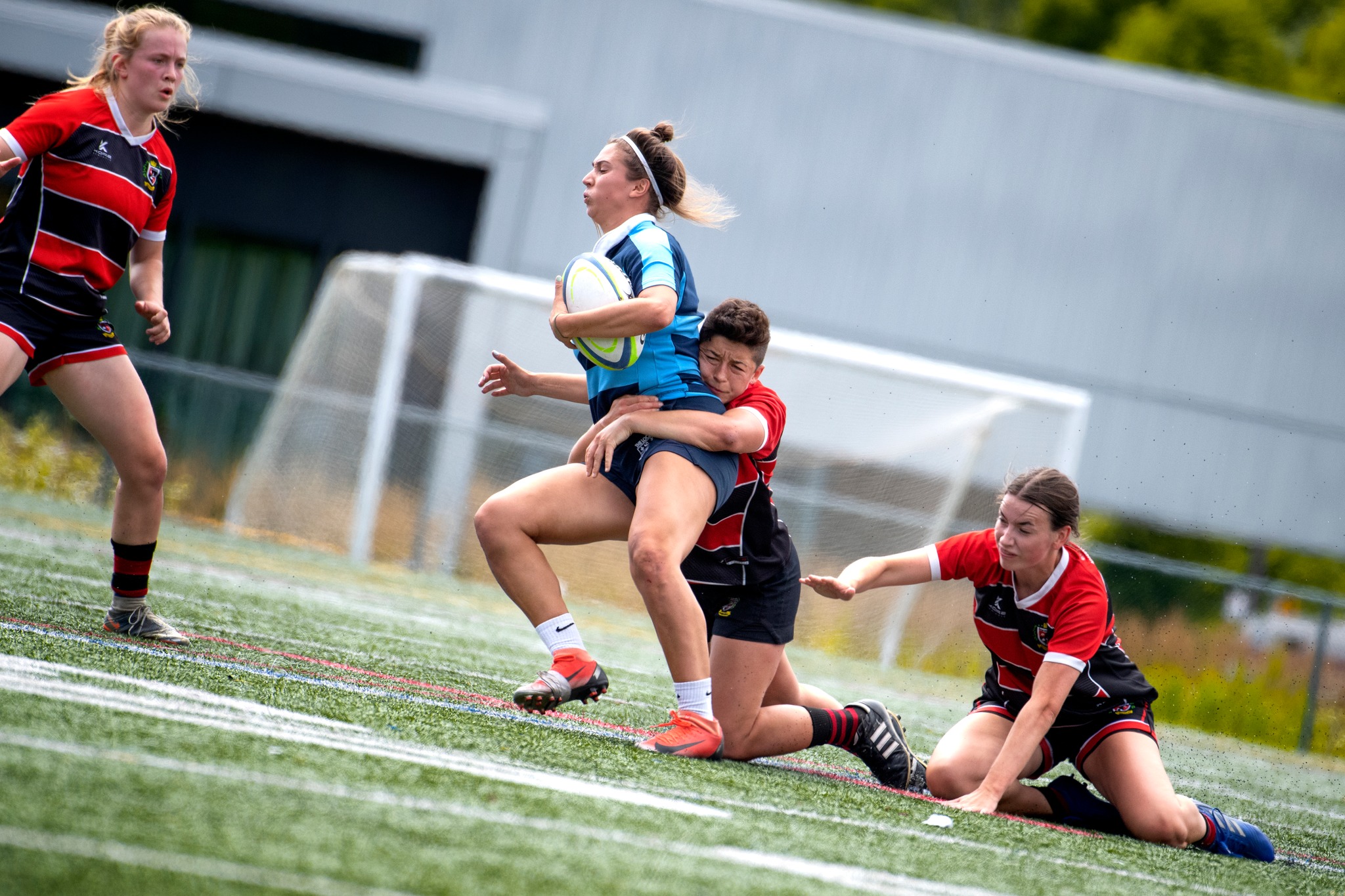 Hayley FEWTRELL - Emma GALLAGHER -  St-Lambert Locks RFC - Beaconsfield Rugby Football Club - Rugby - Finale Provinciale 1 (F) - Saint-Lambert Locks Rugby Club (13) vs. (12) Beaconsfield RFC (#RugbyQC2022FinalFP1) Photo by: Simon Duquette | Siuxy Sports 2022-08-13