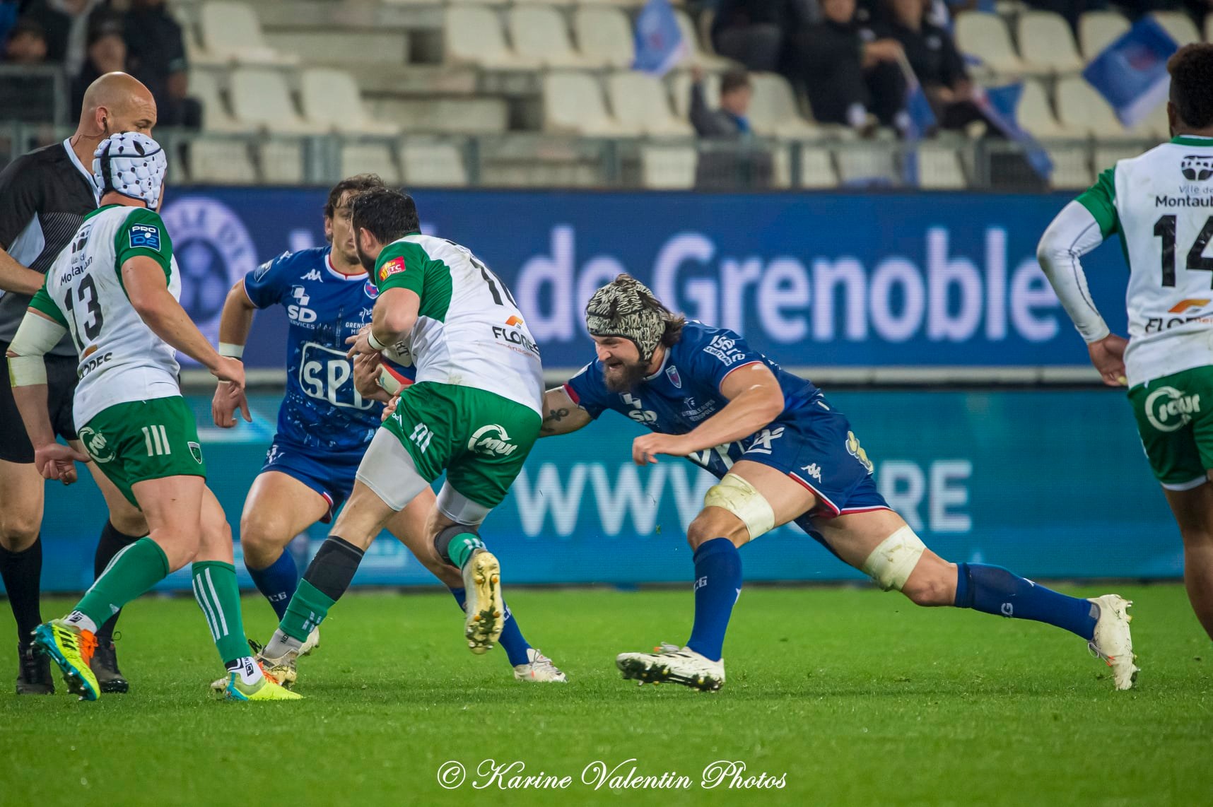 Thomas LAINAULT -  FC Grenoble Rugby - US Montauban - Rugby - FC Grenoble (22) vs (21) US Montauban - 2022  (#FCGvsUSM2022avr) Photo by: Karine Valentin | Siuxy Sports 2022-04-08