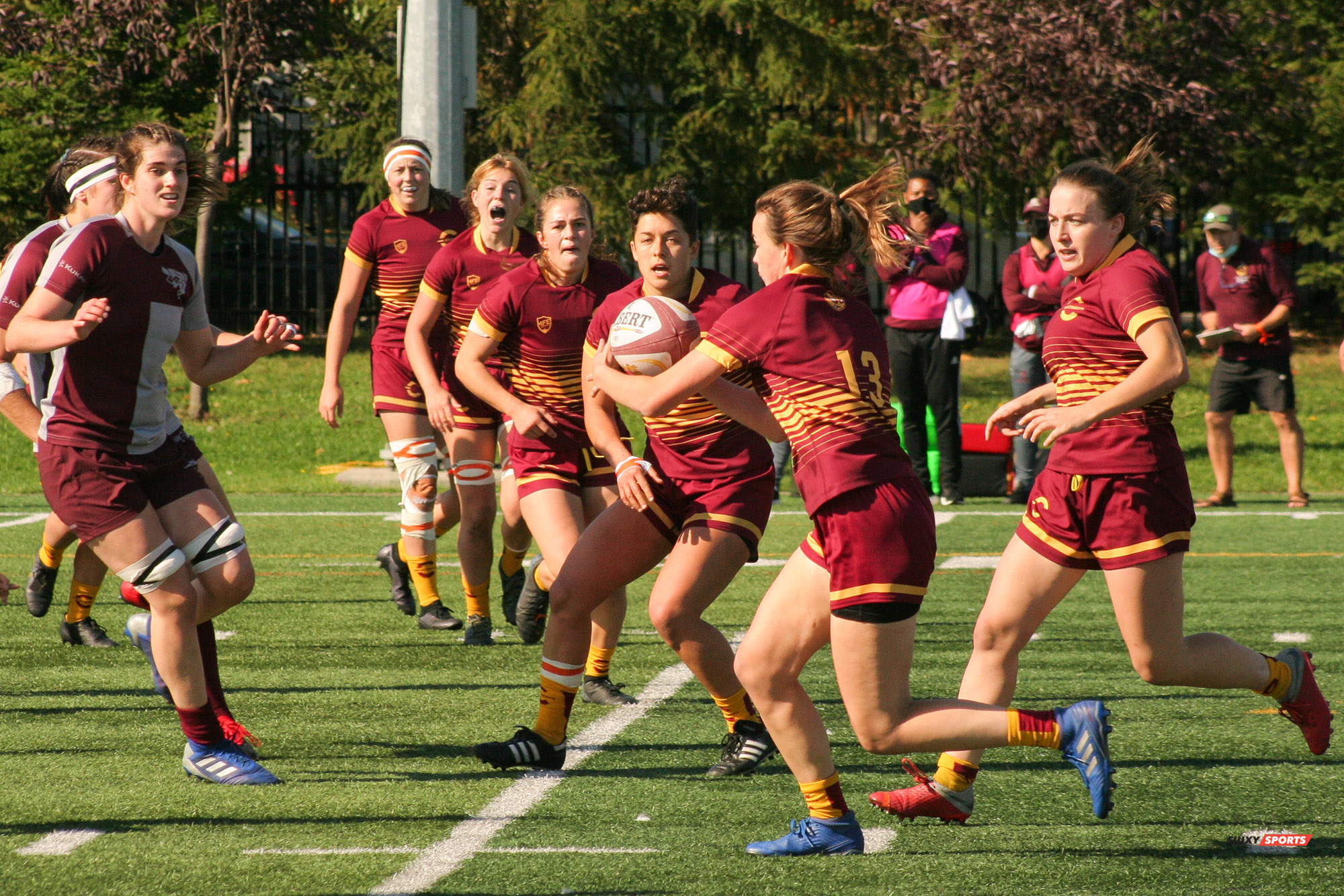 Leanne DUNCAN - Emma GALLAGHER -  Université Concordia - Université Ottawa - Rugby -  (#ConcordiaVsOttawa2021w) Photo by:  | Siuxy Sports 2021-10-17