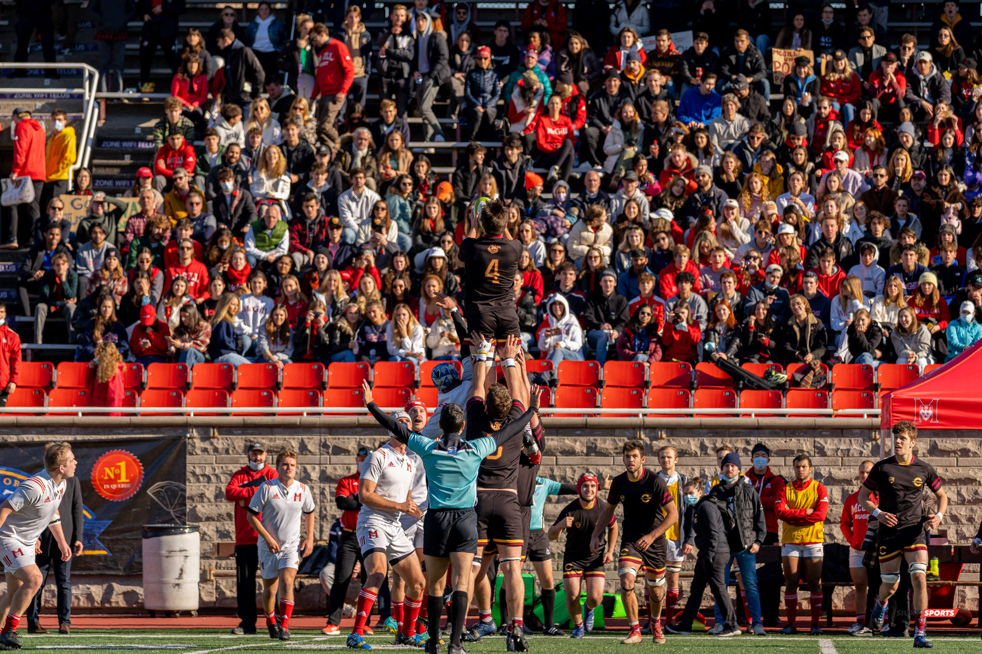 Thomas ARTMANN - Ben LAURIN - Calvin MAZLOUM - Christopher MICHELETTI - Cameron POUW -  Université McGill - Université Concordia - Rugby -  (#McGillvsConcordiaFinalsM) Photo by:  | Siuxy Sports 2021-11-06