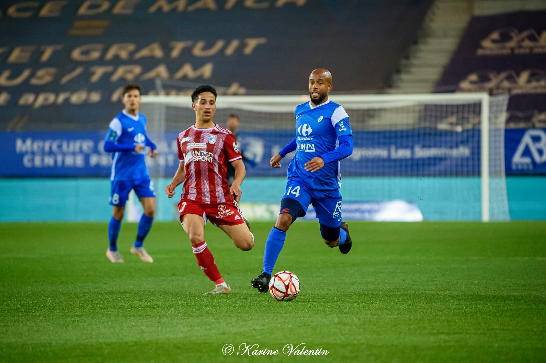 Bilal BRAHIMI - Loic NESTOR -  Grenoble Foot 38 - US du Littoral de Dunkerque - Soccer - GF38 vs USLD (#GF38vsUSLD2021nov) Photo by: Karine Valentin | Siuxy Sports 2021-11-06