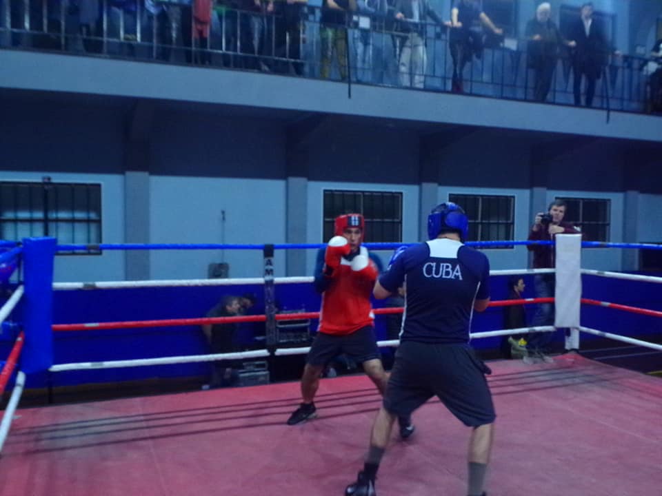 Guillermo GRAMAJO -  Club Universitario de Buenos Aires -  - Box - Exhibicion en Sede Viamonte () Photo by:  | Siuxy Sports 2018-09-23