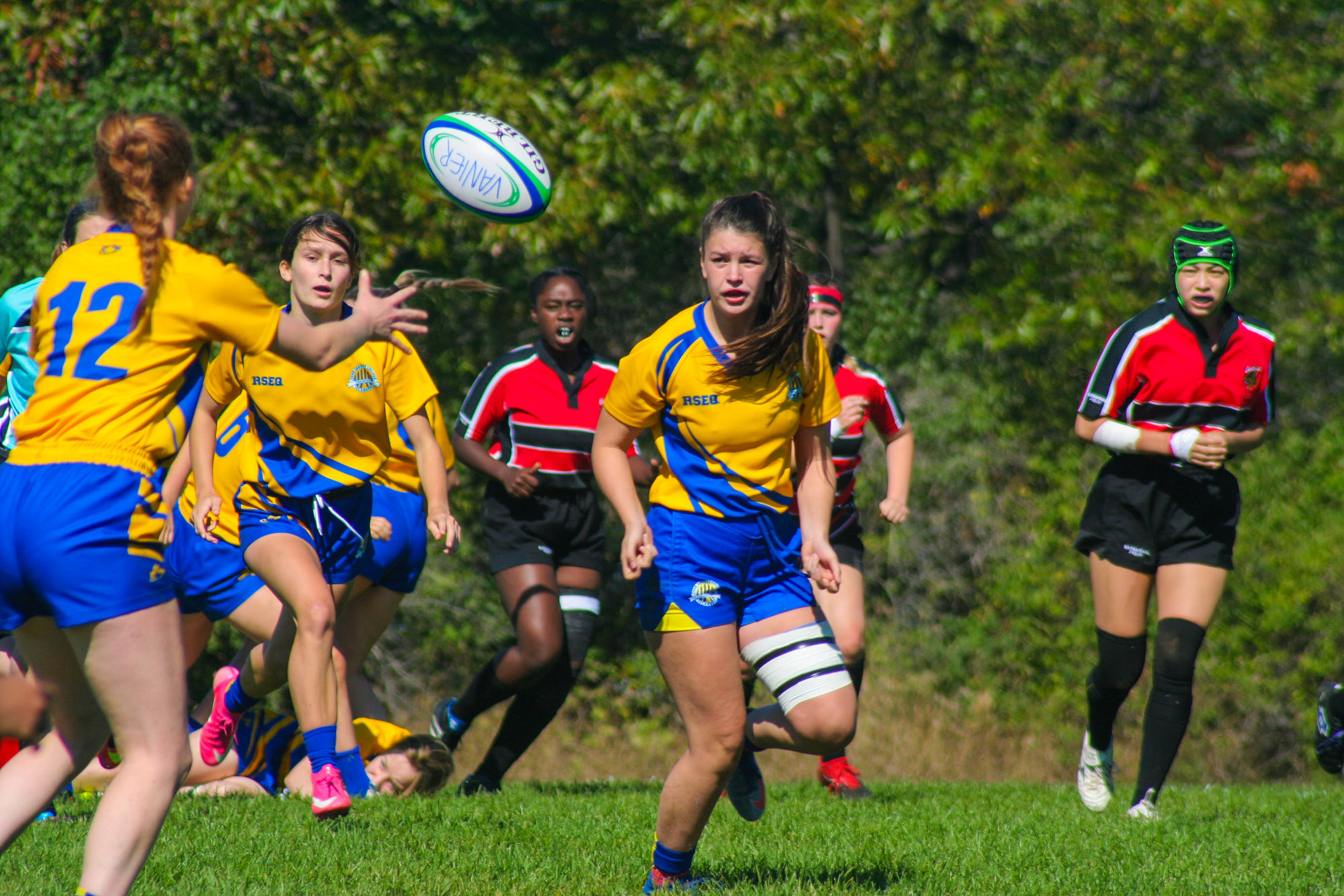 Catherine Ann BLENKHORN - Nao LALANCETTE -  Cégep Vanier - College John Abbott - Rugby -  (#VanierVsJACw2021) Photo by:  | Siuxy Sports 2021-09-26
