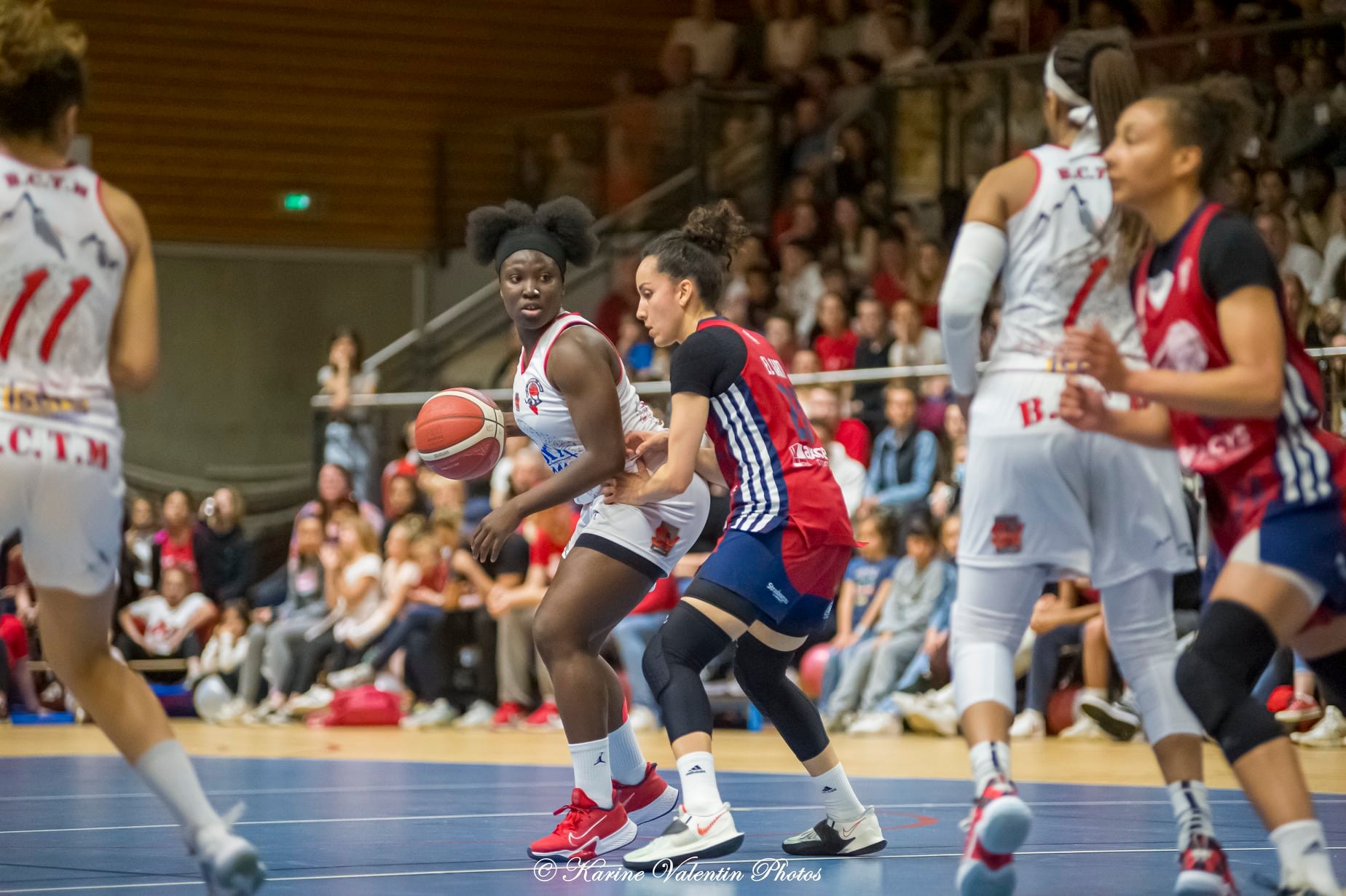 Tilise BOISSERON - Clerine CHORON - Batey MORGAN -  BC Tronche Meylan - SIG Strasbourg - Basketball - BCTM (73) vs (58) SIG - 2022 (#FFBBB22CTMSIG) Photo by: Karine Valentin | Siuxy Sports 2022-04-20