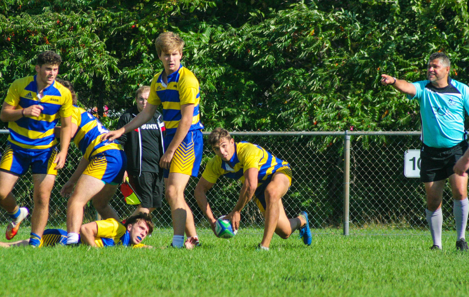 Andrei MOISA -  Cégep Vanier - College John Abbott - Rugby -  (#VanierVsJACm2021) Photo by:  | Siuxy Sports 2021-09-26