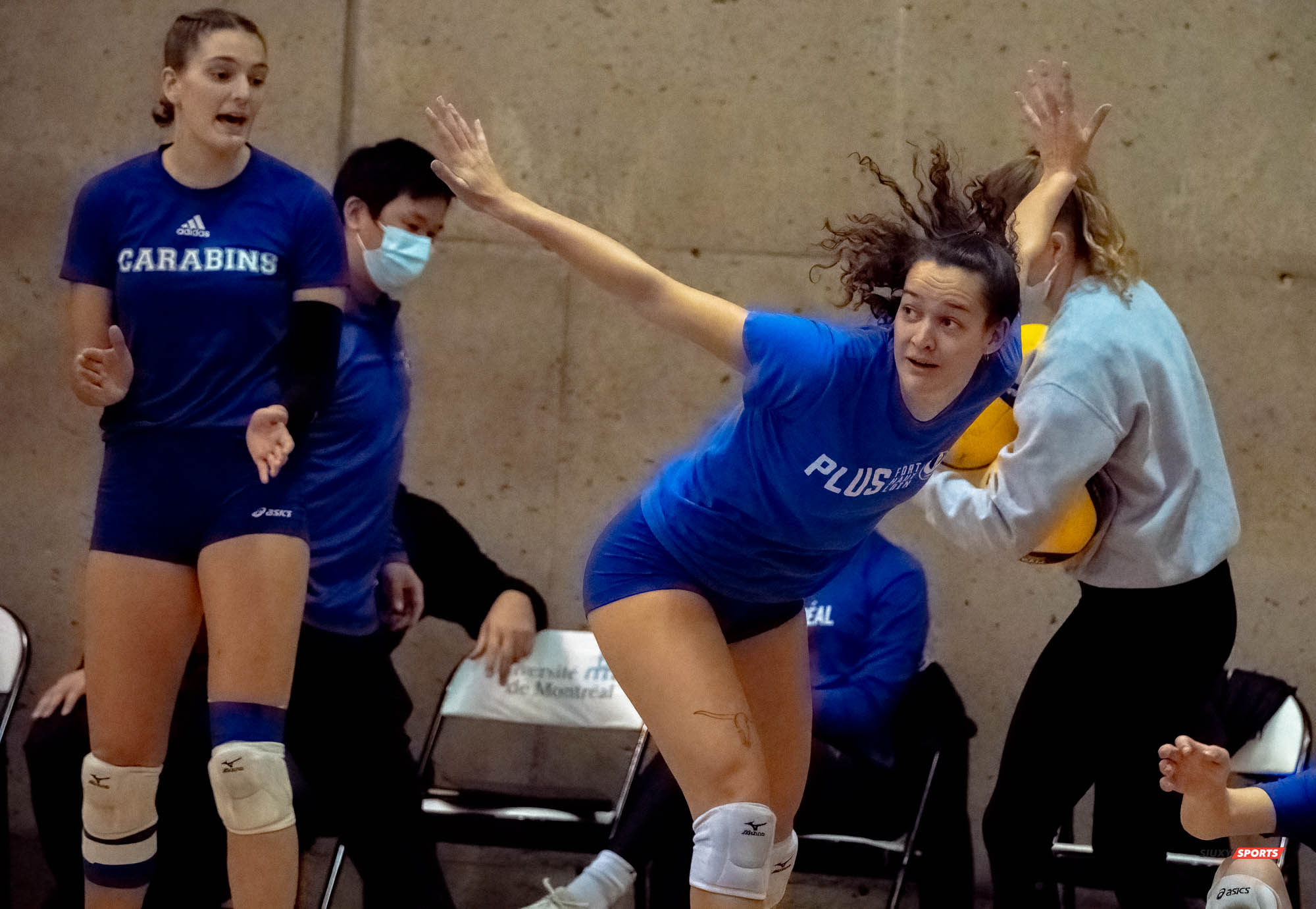 Gabrielle FORTIN - Rosalie TURGEON -  Université de Montréal -  - Volleyball -  (#VolleyUdeMvsUOttawaFW) Photo by:  | Siuxy Sports 2021-11-12