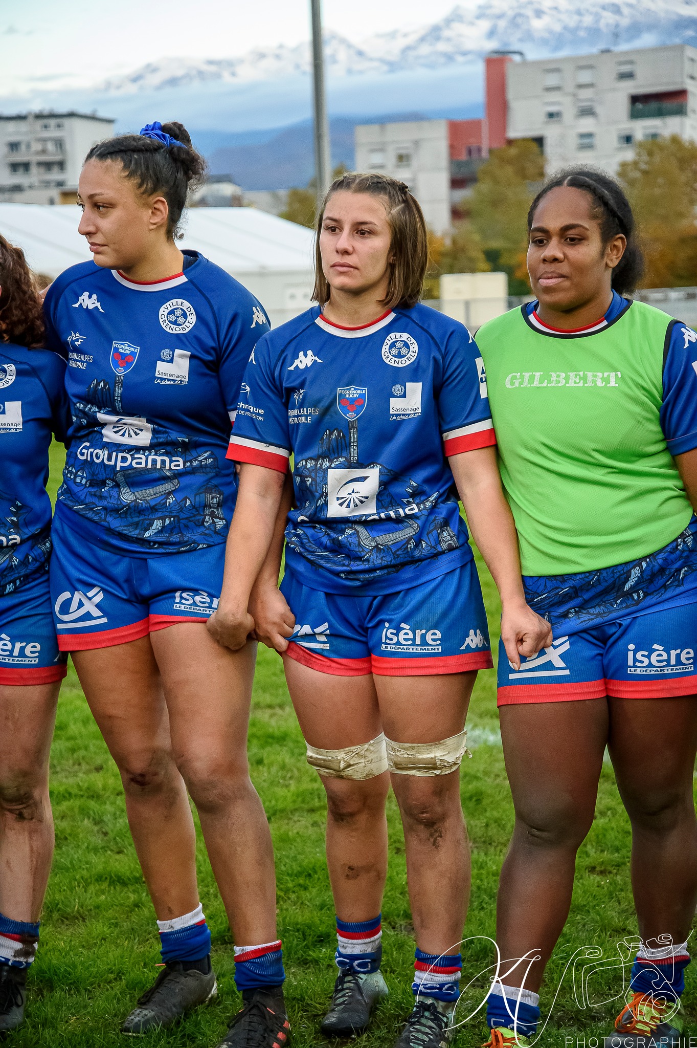 Makarita BALEINAGODO - Sana LAGRANDEUR - Charlotte SUILLEROT -  FC Grenoble Rugby - Montpellier Hérault Rugby - Rugby - Amazones (17) vs (10) MHR (#AmazonesVsMHR2022) Photo by: Karine Valentin | Siuxy Sports 2022-11-20