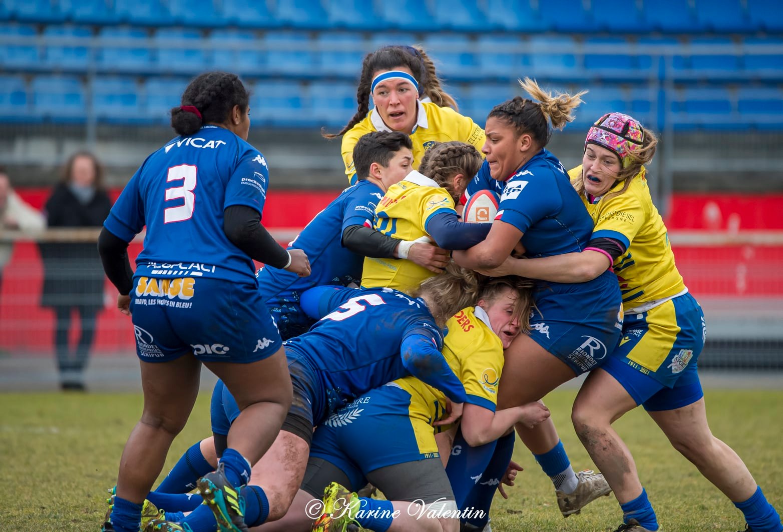 Emma GALLAGHER -  FC Grenoble Rugby - ASM Romagnat rugby féminin - Rugby - Grenoble Amazones vs ASM Romagnat (#FCGVsASMRomagnat2022) Photo by: Karine Valentin | Siuxy Sports 2022-02-06