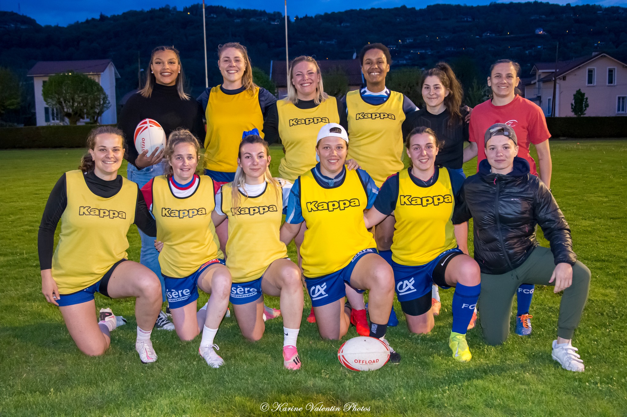 Léna BOUDIN - Oceane BUISSON - Lucie GAUTHIER - Margaux JACQUEMIN - Ambre MWAYEMBE -  US Vizille Rugby - FC Grenoble Rugby - Rugby - Tournoi Rugby à 5 - Vizille (#Rugby5Vizille) Photo by: Karine Valentin | Siuxy Sports 2022-04-21