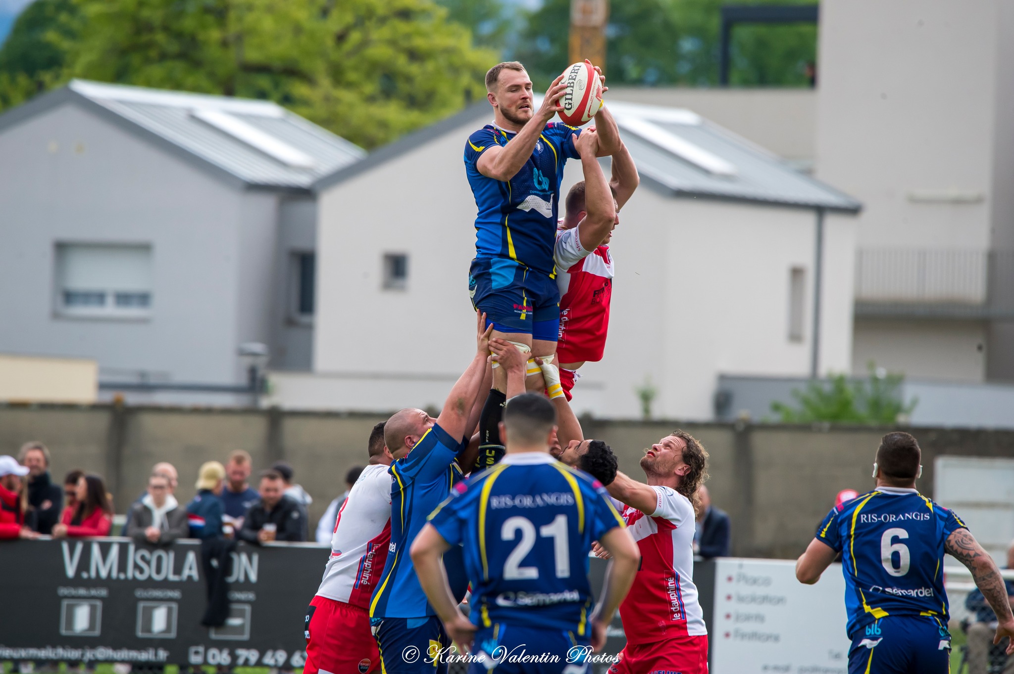  Stade Olympique Voironnais - US Ris Orangis - Rugby - SOV (26) vs (17) Ris-Orangis - Féd 2 (#SOVvsRIS-ORANGIS2022) Photo by: Karine Valentin | Siuxy Sports 2022-04-24