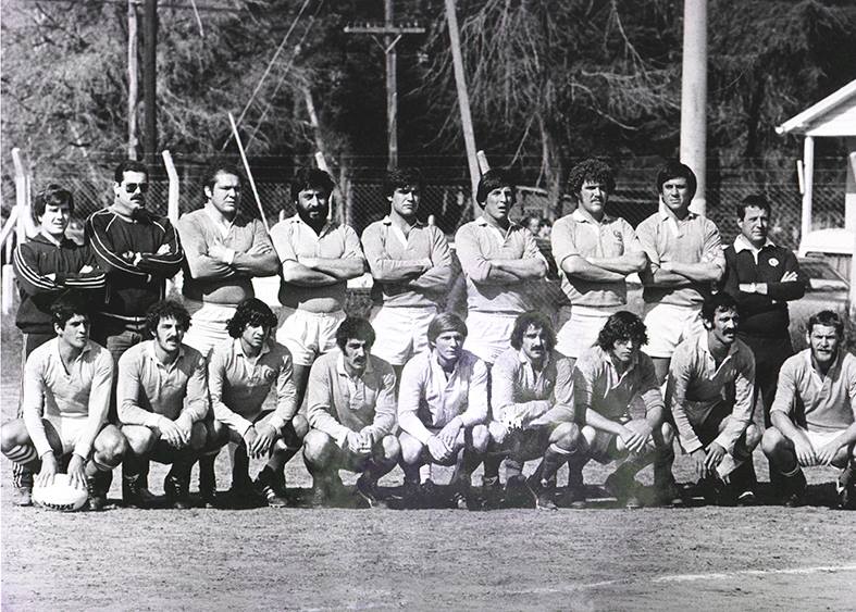 Eduardo ALO - Gustavo BODENLLE - Luis CACCIABÚE - x ESPINAL - Mario LOCATELLI - x NETO - Walter ROBAINA - Pablo ROLANDO -  San Patricio -  - Rugby - Ese día, nos consagramos campeones de la 2º División (Ese día, 18 de Septiembre de 1982 nos consagramos campeones de la 2º División en el partido de desempate que jugamos contra el club Champagnant, luego de haber terminado empatados en el primer puesto.) Photo by:  | Siuxy Sports 1982-09-18