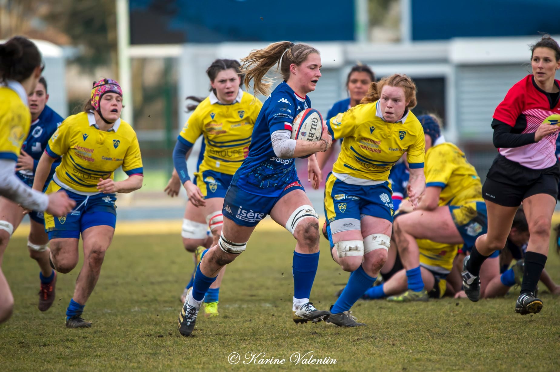 Lea CHAMPON -  FC Grenoble Rugby - ASM Romagnat rugby féminin - Rugby - Grenoble Amazones vs ASM Romagnat (#FCGVsASMRomagnat2022) Photo by: Karine Valentin | Siuxy Sports 2022-02-06