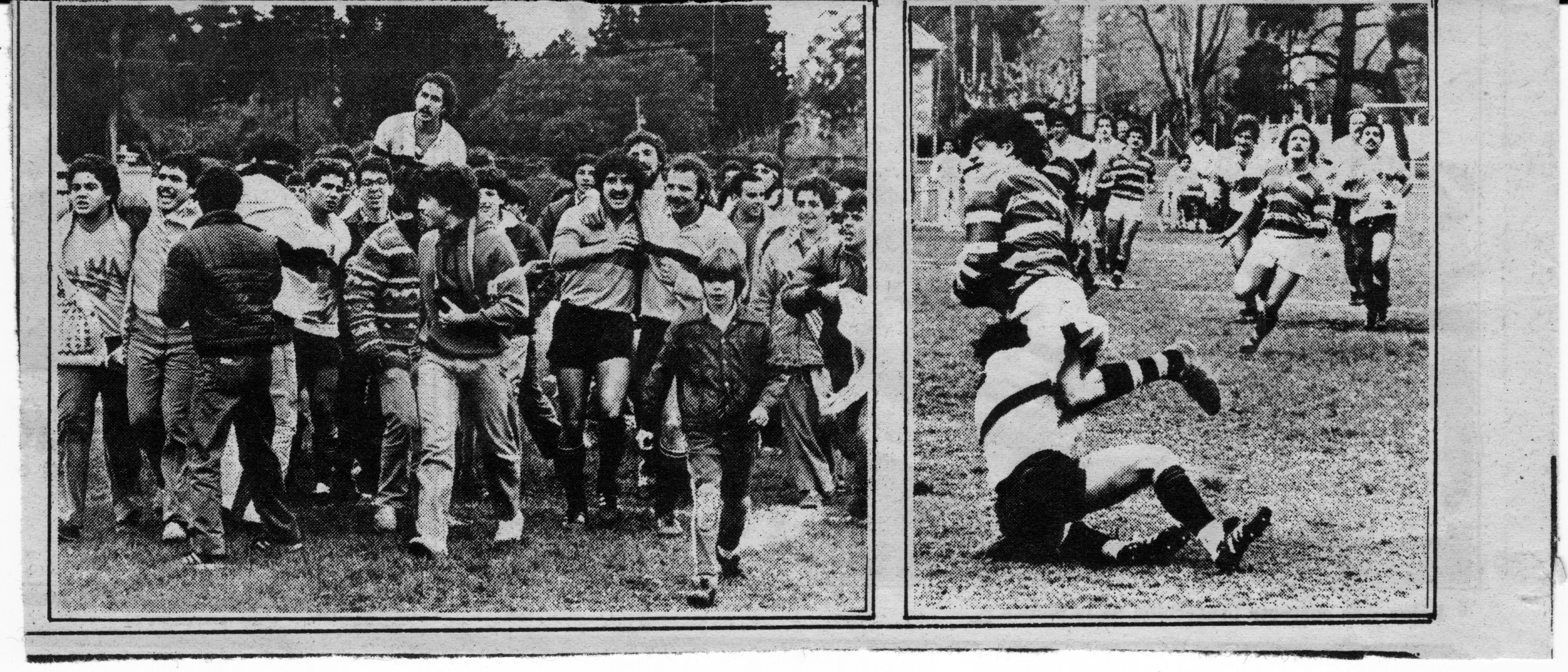 Eduardo CHAIN - Javier CHAIN - Pablo DRAMIS - Jorge MACRI - Alejandro URDIALES - Gabriel WILKINSON - Juan Pablo WILLMOTT -  Los Cedros -  - Memorabilia - Festejo por ascenso de catégoria (año 1983) (#AscensoCedros1983) Photo by:  | Siuxy Sports 1983-10-01