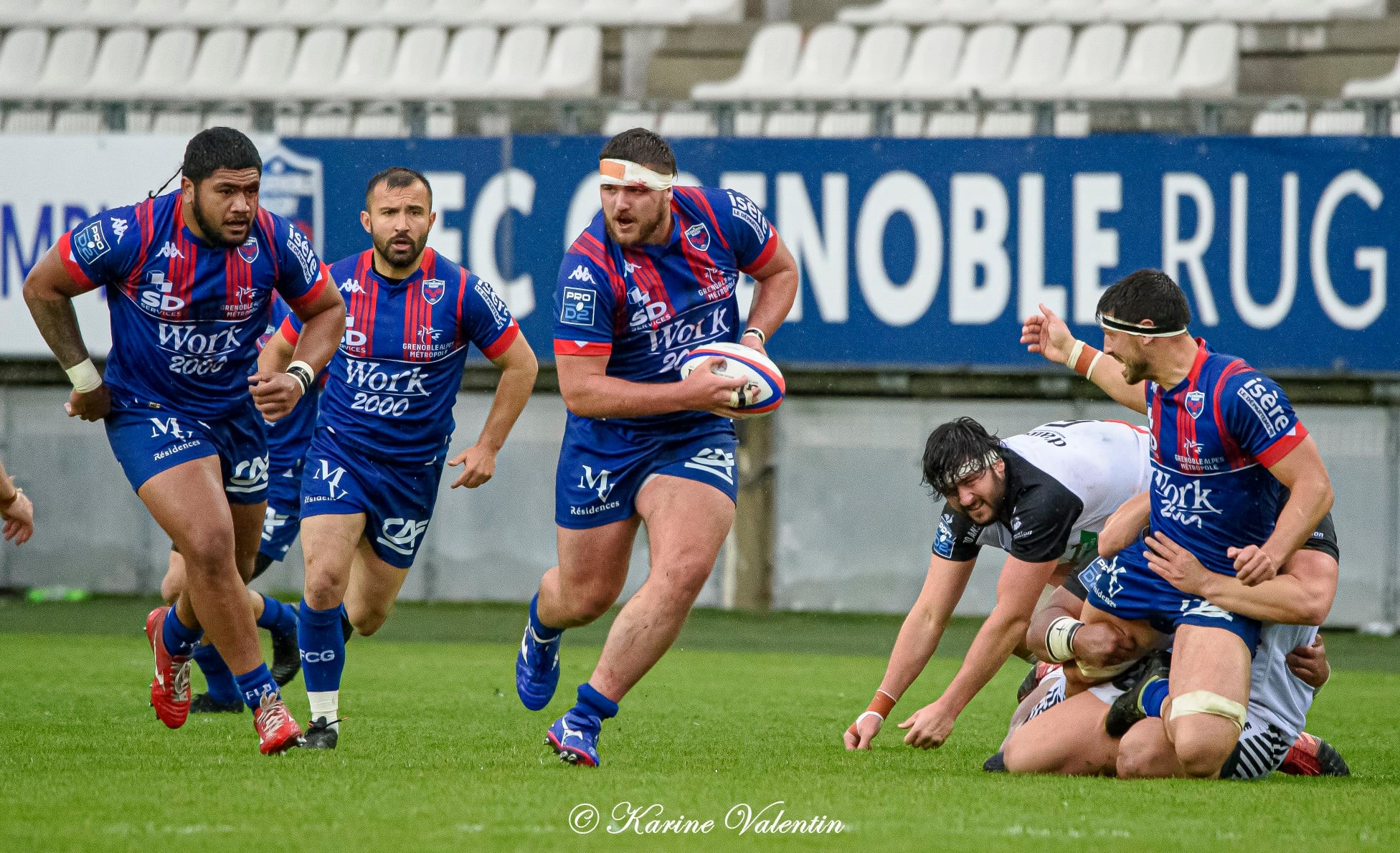 Clément ANCELY - Eli EGLAINE - Eric ESCANDE -  FC Grenoble Rugby - RC Vannes - Rugby - Grenoble Vs Vannes (#FCGvsRCVmai2021) Photo by: Karine Valentin | Siuxy Sports 2021-05-11