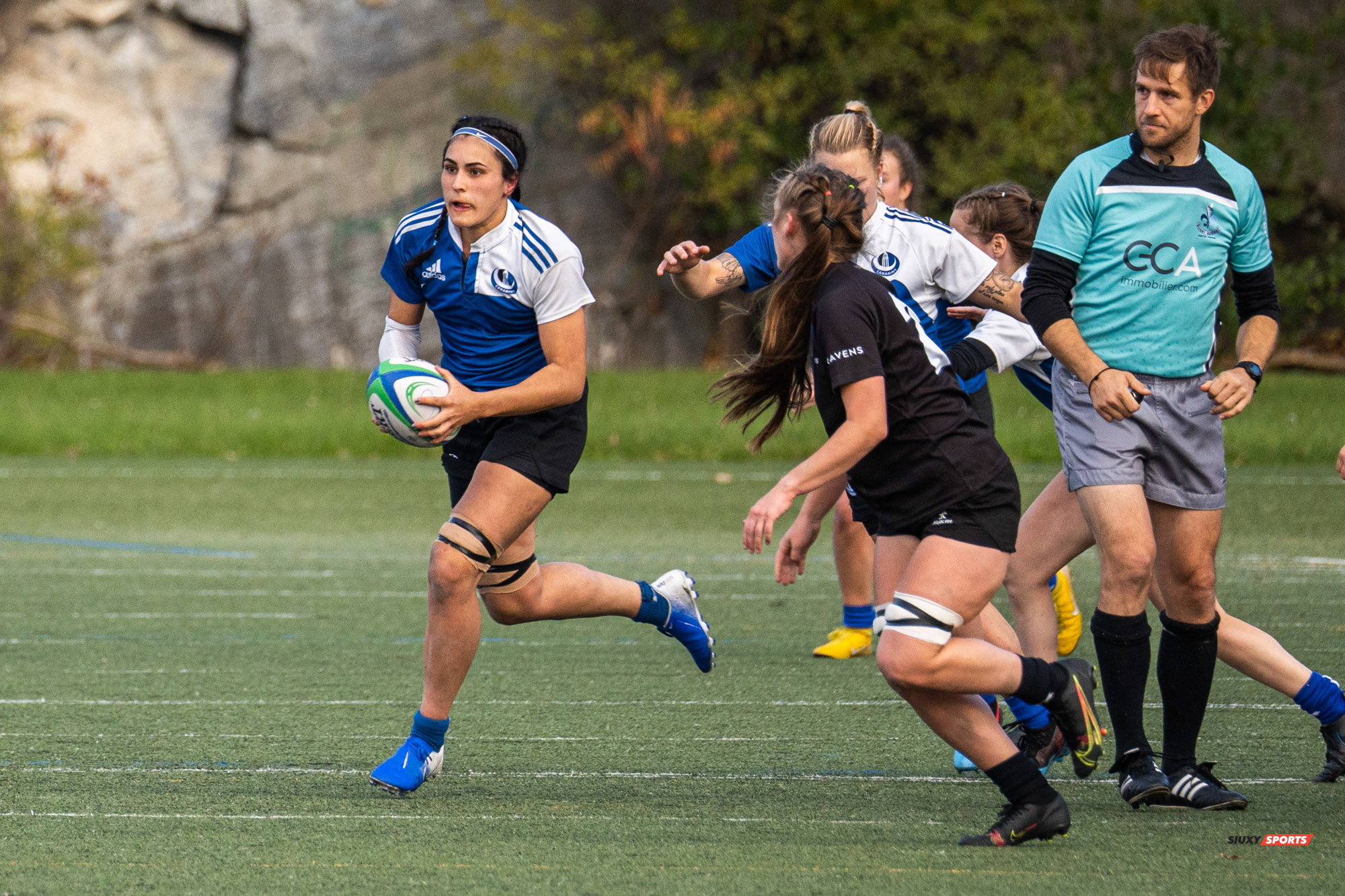 James ACKER - Ophélia POISSON-VECCHIO -  Université de Montréal - Université Carleton - Rugby -  (#3UdeMvsCarletonF) Photo by:  | Siuxy Sports 2021-11-07