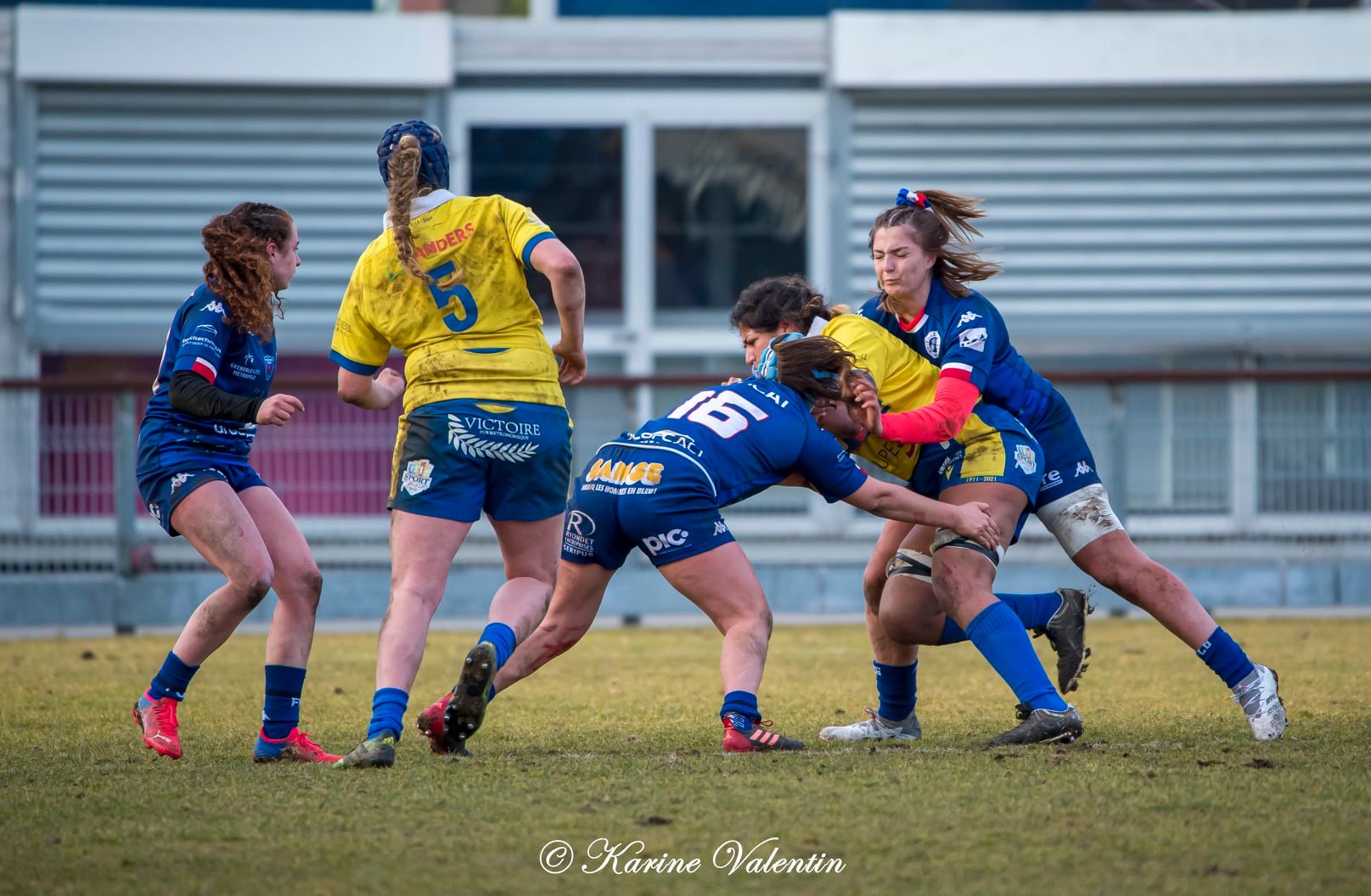  FC Grenoble Rugby - ASM Romagnat rugby féminin - Rugby - Grenoble Amazones vs ASM Romagnat (#FCGVsASMRomagnat2022) Photo by: Karine Valentin | Siuxy Sports 2022-02-06