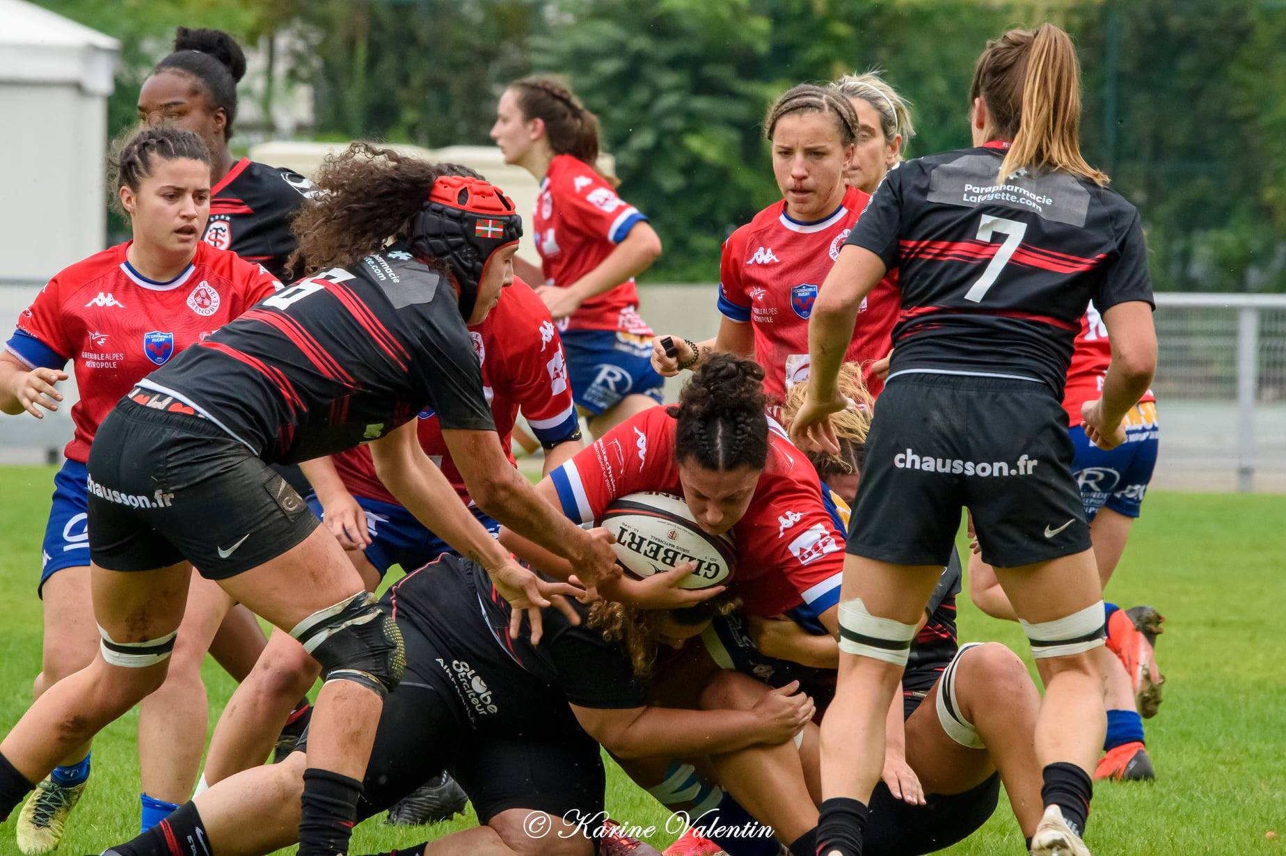 Alexandra CHAMBON - Valentine GUILLET -  FC Grenoble Rugby - Stade Toulousain - Rugby - FC Grenoble VS Toulouse (#GrenobleVsToulouse2021sep) Photo by: Karine Valentin | Siuxy Sports 2021-09-26