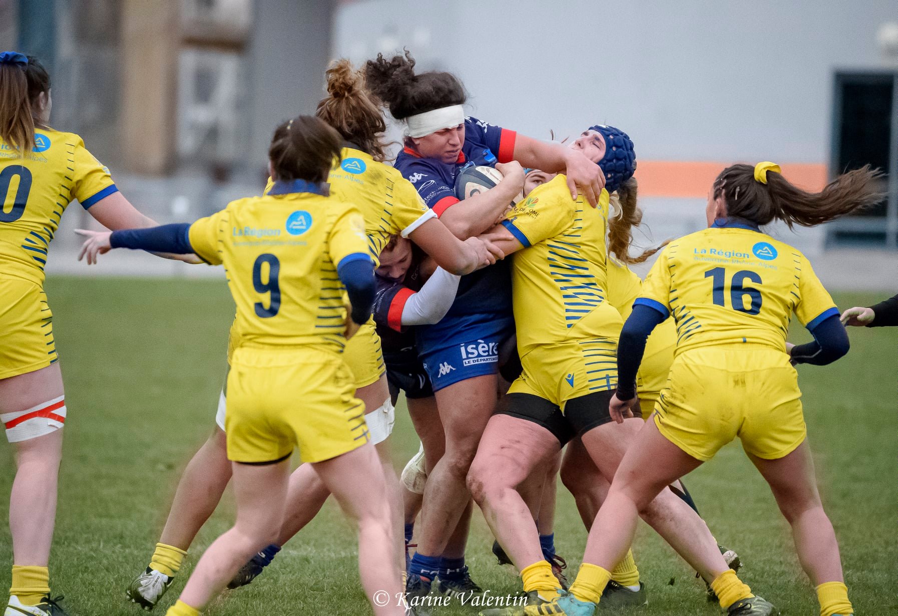  FC Grenoble Rugby - ASM Romagnat rugby féminin - Rugby - FC Grenoble VS ASM Romagnat (#GrenobleVsASMR2021jan) Photo by: Karine Valentin | Siuxy Sports 2021-01-24