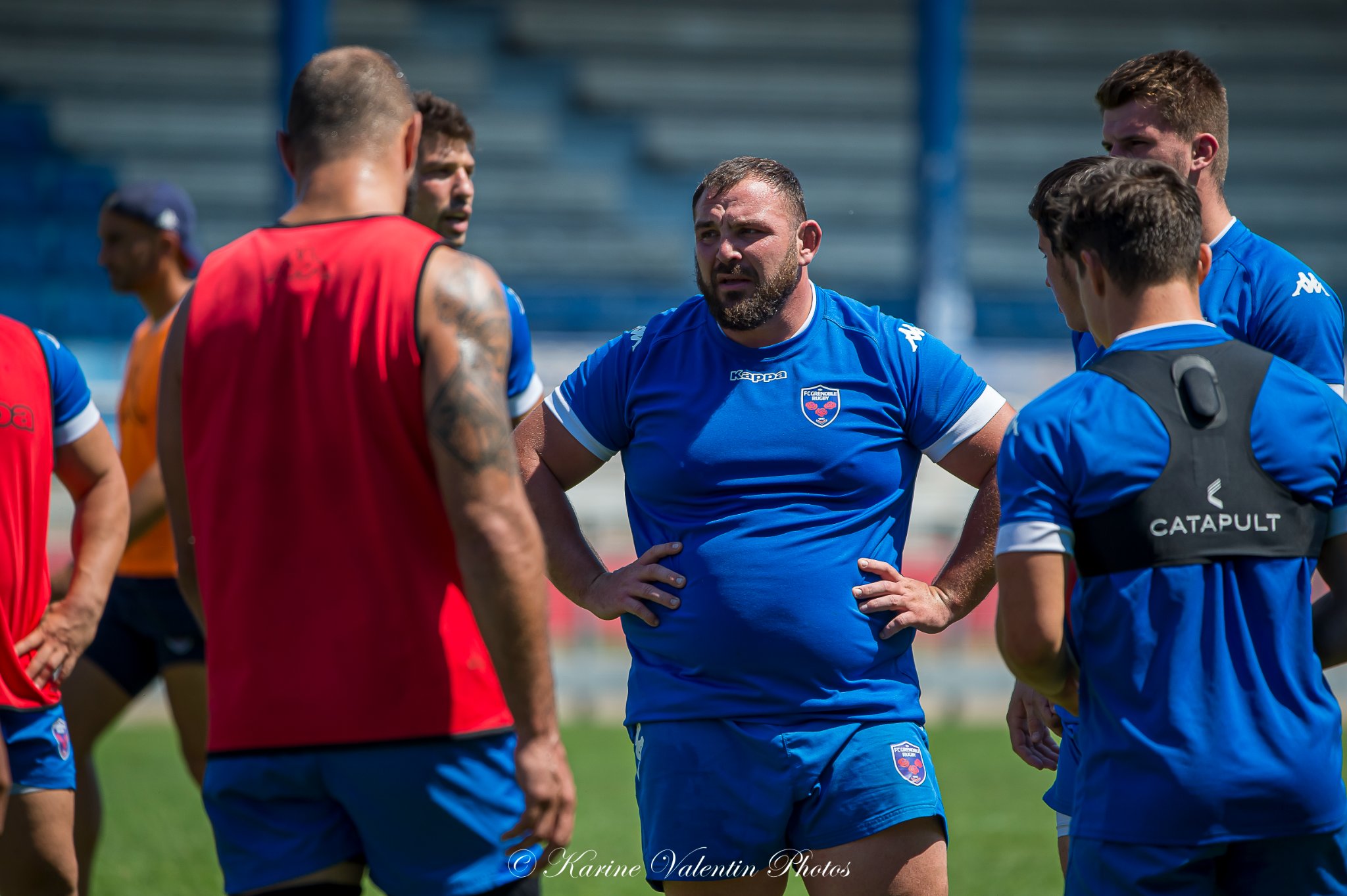 Clément ANCELY - Victor GUILLAUMOND -  FC Grenoble Rugby -  - Rugby - ENTRAINEMENT FCG DU 9 AOUT 2022 (#FCG4entrainement2022) Photo by: Karine Valentin | Siuxy Sports 2022-08-09