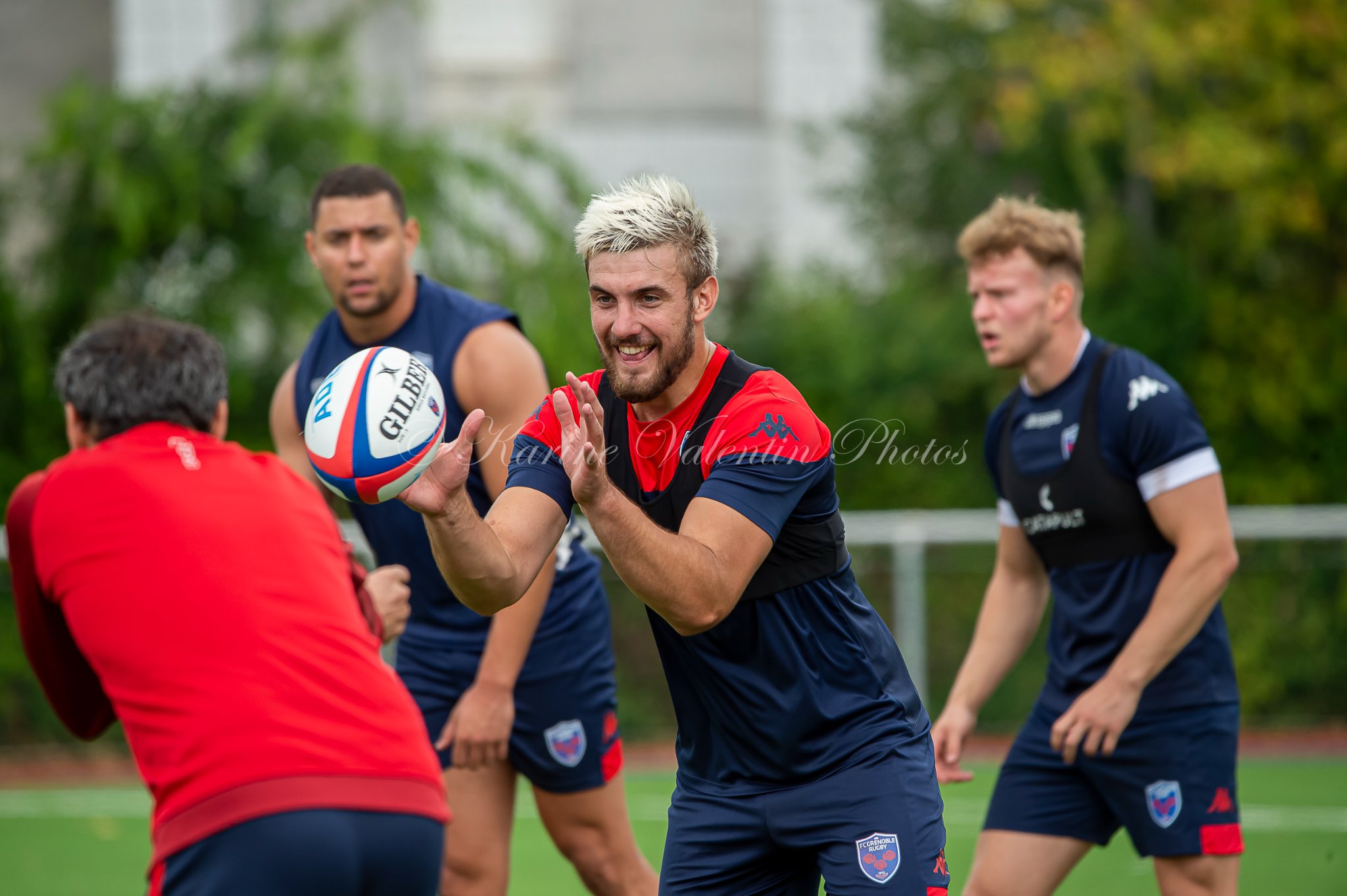 Romain FUSIER - Karim QADIRI -  FC Grenoble Rugby -  - Rugby - Reprise des entraînements à Grenoble: FCG 2022-2023 (#FCG1entrainement2022) Photo by: Karine Valentin | Siuxy Sports 2022-07-02