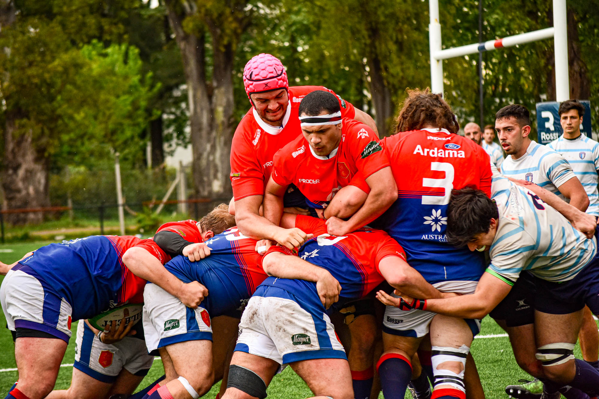 Ulises IBAZETA - Marcos OLIVERO - Santiago PAROLA -  Asociación Deportiva Francesa - Club Atlético Banco de la Nación Argentina - Rugby -  (#ADFvsCABNA2021) Photo by: Ignacio Pousa | Siuxy Sports 2021-10-02
