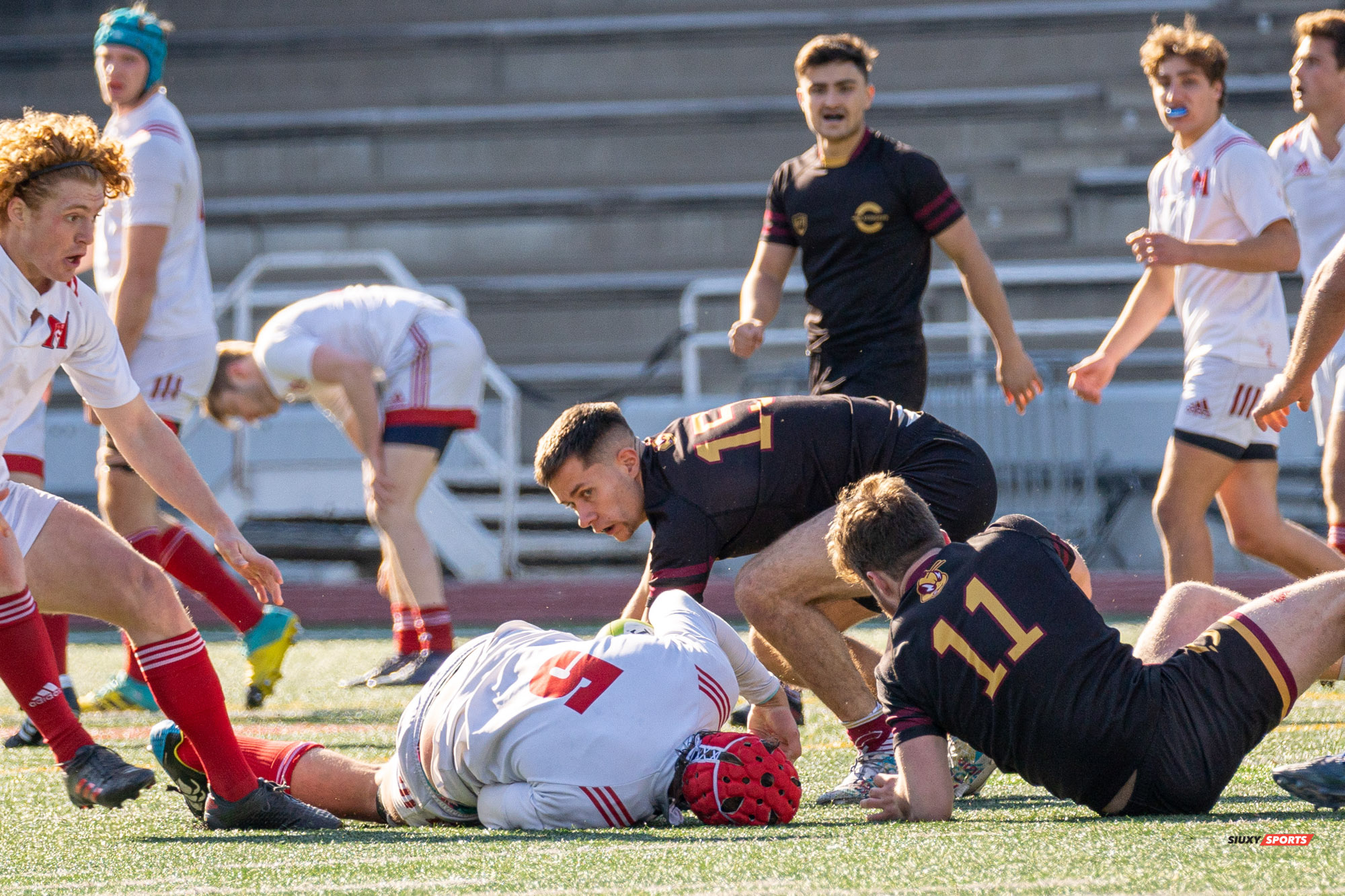 Stanislas BLAZKOWSKI - Jean-Christophe VINETTE -  Université McGill - Université Concordia - Rugby -  (#McGillvsConcordiaFinalsM) Photo by:  | Siuxy Sports 2021-11-06