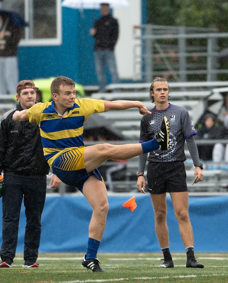 Finn ARMSTRONG - Romain SAUVÉ -  College John Abbott - Cégep Vanier - Rugby - RSEQ RUGBY Masc - JOHN ABBOTT COLLEGE (55) VS (0) Vanier College (#RSEQRugbyMJACvVan2022ReelA) Photo by: Tarek Azizi | Siuxy Sports 2022-09-18