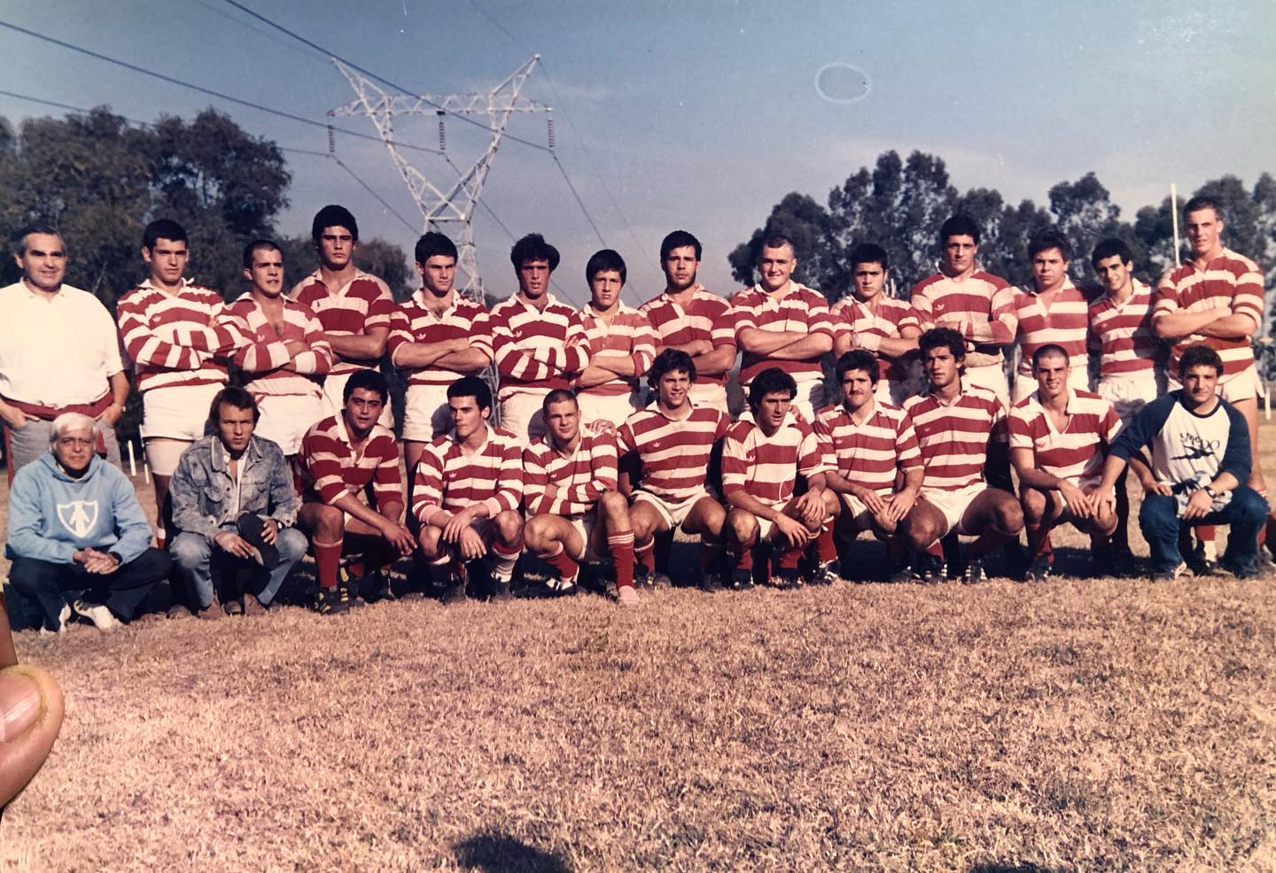 Sebastian FAUVE - German FERNANDEZ MOORES - Pablo IBAR - Martin IGLESIAS - Fernando LANDIVAR - Mariano LOMBARDI - Matias LOUGE - Pablo MARINELLI - Lisandro MIGUENS - Juan Pablo NASJLETI CRIADO - Facundo ORTIZ -  Asociación Alumni -  - Rugby -  () Photo by:  | Siuxy Sports 1986-08-20