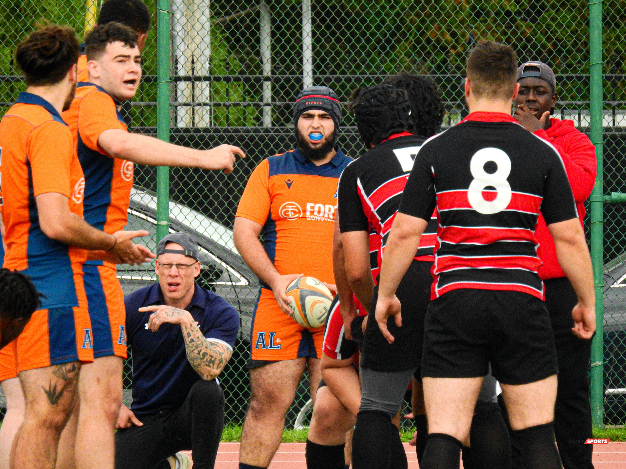 Majd-Eddine BENAOUF - Kareem JANDALI - Maxime SAUVAGE - Christopher WEBLEY -  Cégep André Laurendeau - Cégep Vanier - Rugby -  (#ALvsVanier2021M) Photo by:  | Siuxy Sports 2021-10-10