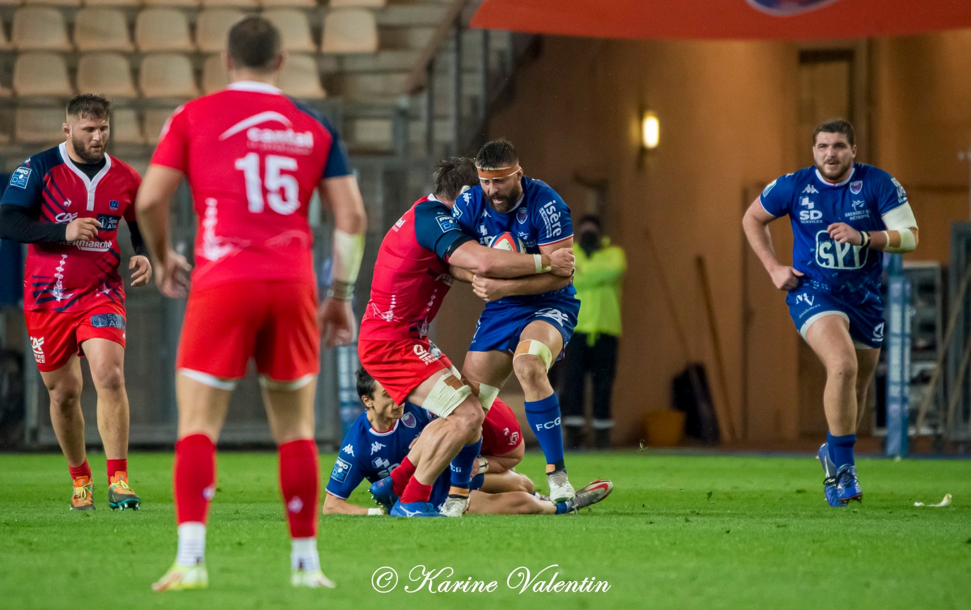 Eli EGLAINE -  FC Grenoble Rugby - Stade Aurillacois - Rugby - FC Grenoble Rugby vs Stade Aurillacois - 2022 (#FCGvsSA2022R02) Photo by: Karine Valentin | Siuxy Sports 2022-02-18