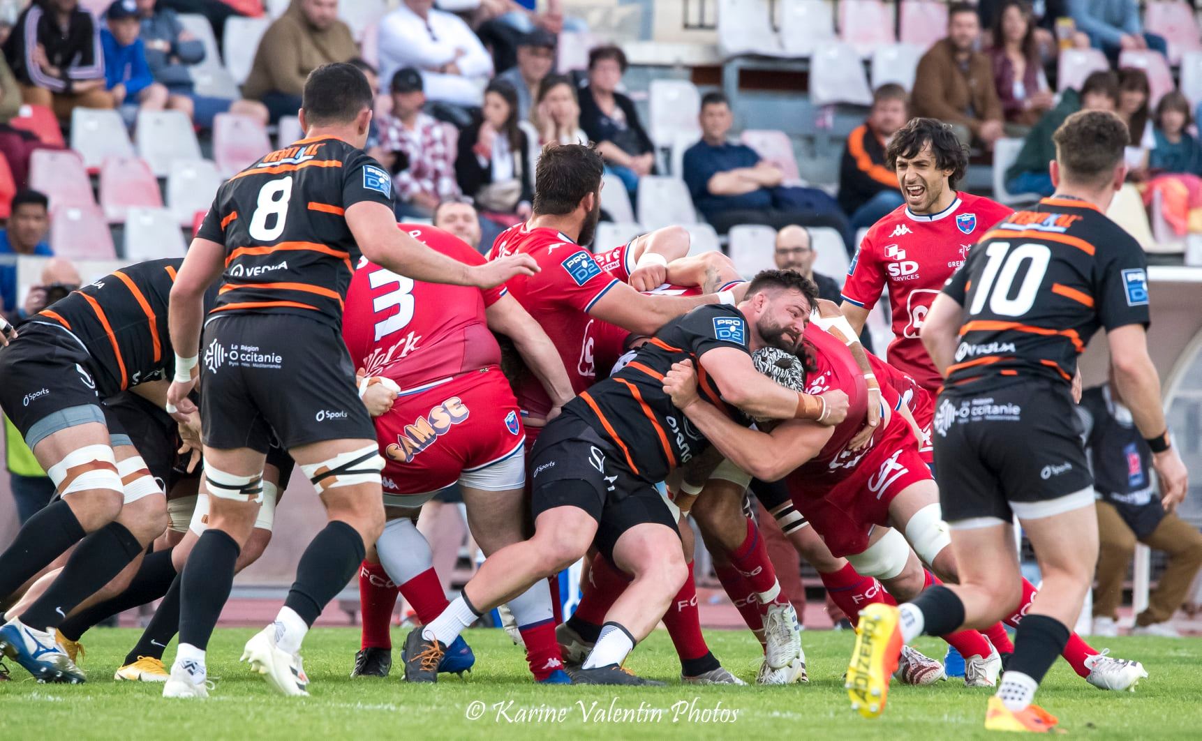  Racing Club Narbonnais - FC Grenoble Rugby - Rugby - Narbonne (32) vs (32) Grenoble - 2022 (#NarbonneVsGrenoble2022) Photo by: Karine Valentin | Siuxy Sports 2022-04-15