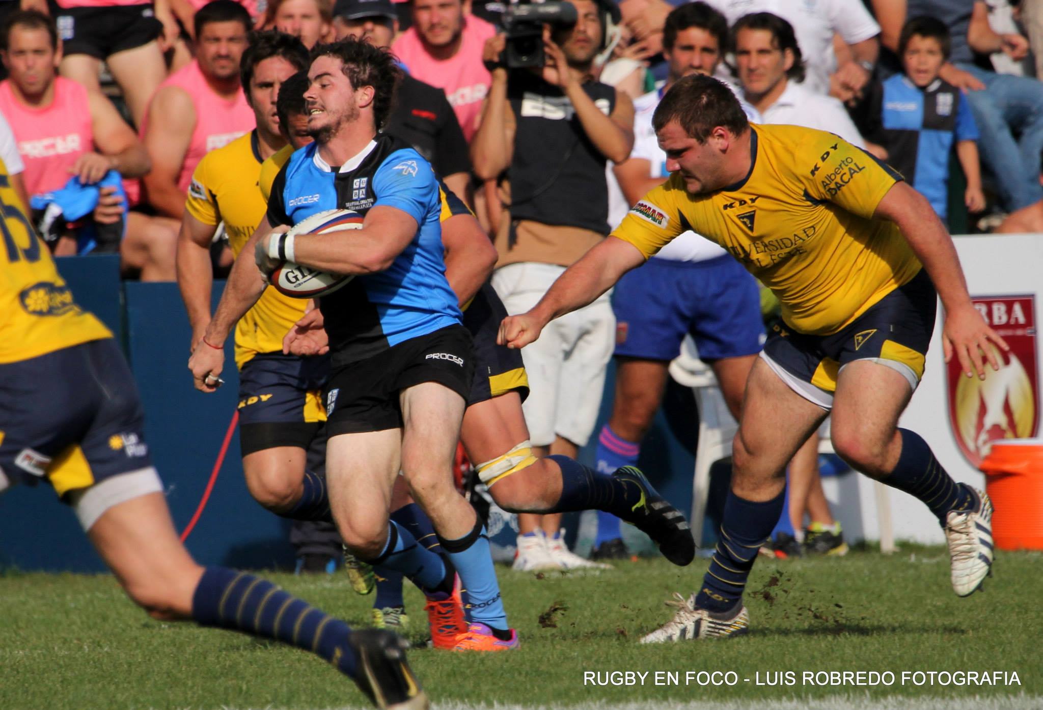 Martin FONTAN - Bautista GUEMES - Patricio ROÁN -  Club Universitario de Buenos Aires - La Plata Rugby Club - Rugby - CUBA (27) vs (14) La Plata - Semis TOP 14 2014 - Match (#CUBAvsLaPlata2014match) Photo by: Luis Robredo | Siuxy Sports 2014-10-21