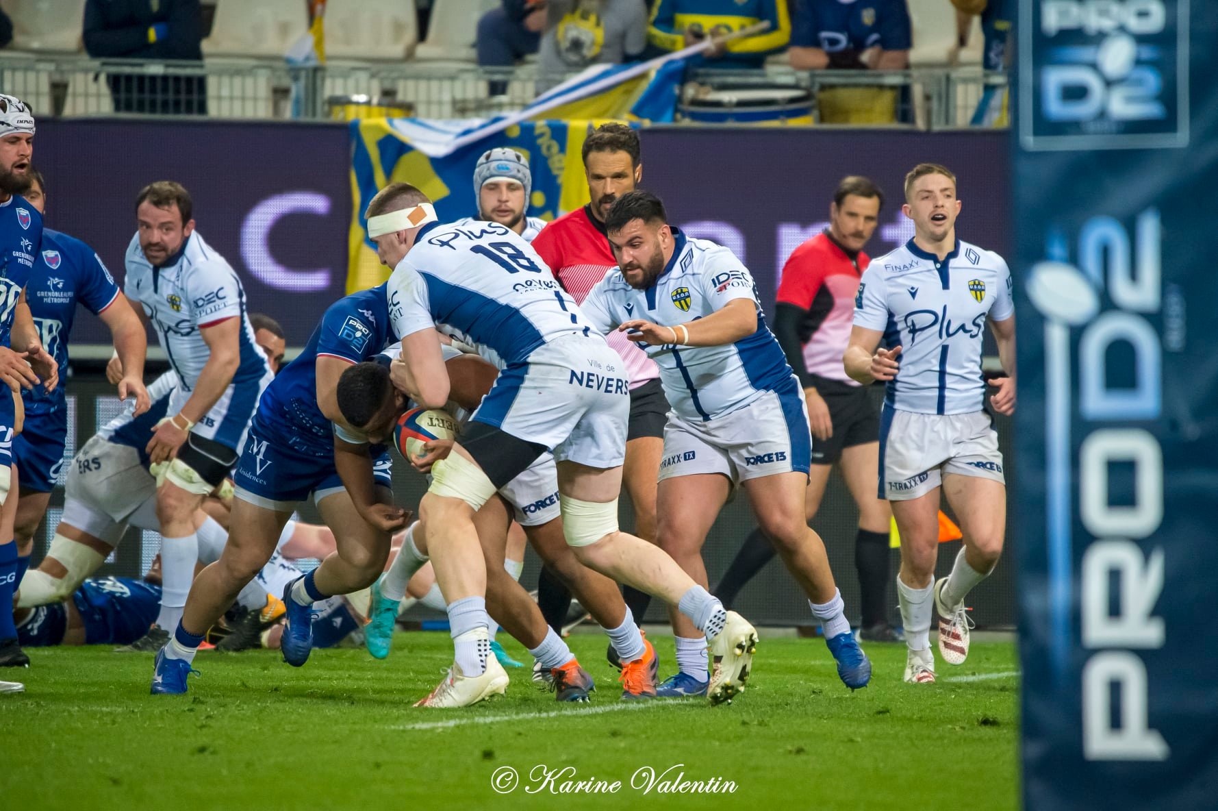  FC Grenoble Rugby - USON Nevers - Rugby - FC Grenoble Rugby (34) vs USON Nevers (10) - 2022 (#FCGvsUSON2022) Photo by: Karine Valentin | Siuxy Sports 2022-03-04