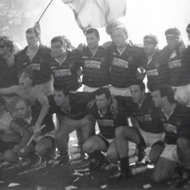 Diego CONDE - Esteban DEVICH - Chino MONTI - Diego SZEVAJCZUK - Santiago URRUTY -  Club San Cirano -  - Rugby - Final Nacional de Clubes San Cirano 22 vs San Luis 22 () Photo by:  | Siuxy Sports 1998-11-28