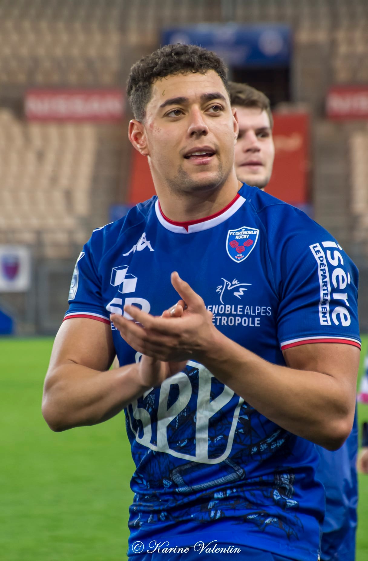 Victor GUILLAUMOND - Karim QADIRI -  FC Grenoble Rugby - Stade Aurillacois - Rugby - FC Grenoble Rugby vs Stade Aurillacois - 2022 (#FCGvsSA2022R02) Photo by: Karine Valentin | Siuxy Sports 2022-02-18