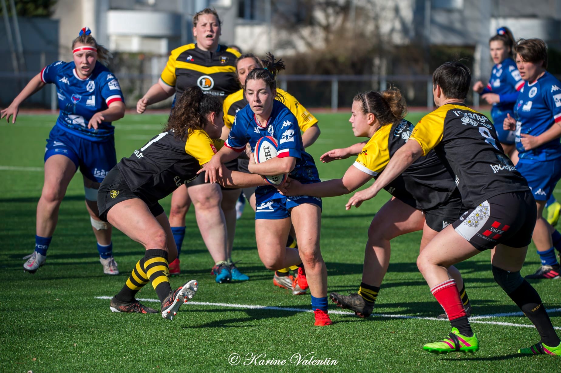 FC Grenoble Rugby - Stade Olympique de Chambéry rugby - Rugby - FC Grenoble (76-7) SOC Rugby - Féd1 (#AmazonesVsSOC2022) Photo by: Karine Valentin | Siuxy Sports 2022-02-27