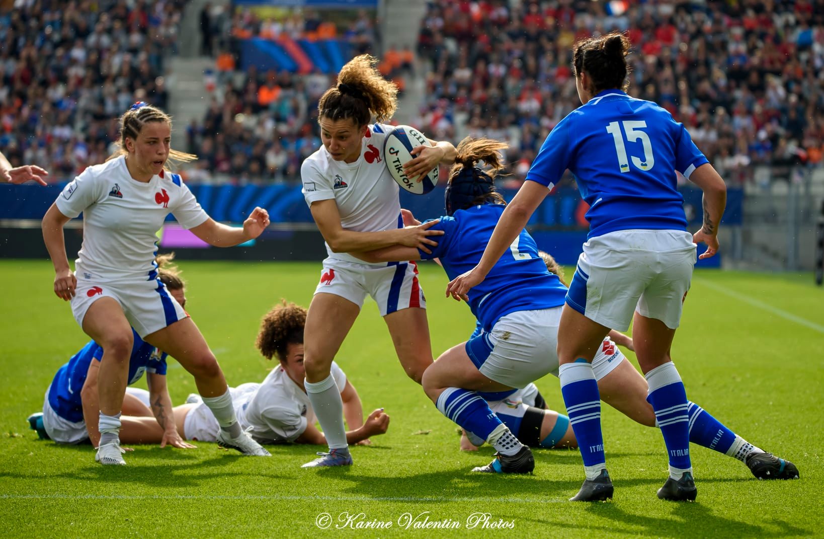  Équipe de France de rugby à XV - Nazionale di rugby a 15 dell'Italia - Rugby - France (39) vs Italie (6) - 6N fém. (#FranceVsItalie6Nfem2022) Photo by: Karine Valentin | Siuxy Sports 2022-03-27