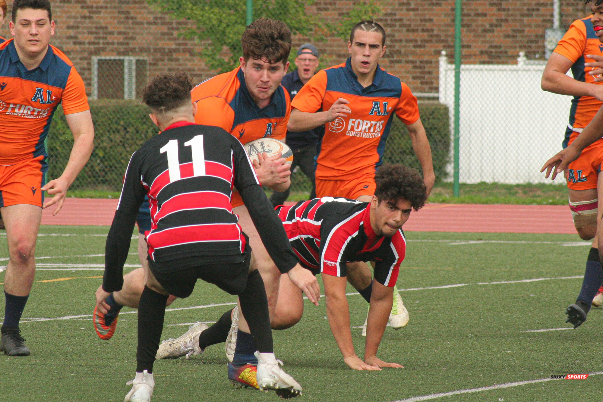 Jean-Baptiste HEBERT - Axel PINET -  Cégep André Laurendeau - Cégep Vanier - Rugby -  (#ALvsVanier2021M) Photo by:  | Siuxy Sports 2021-10-10