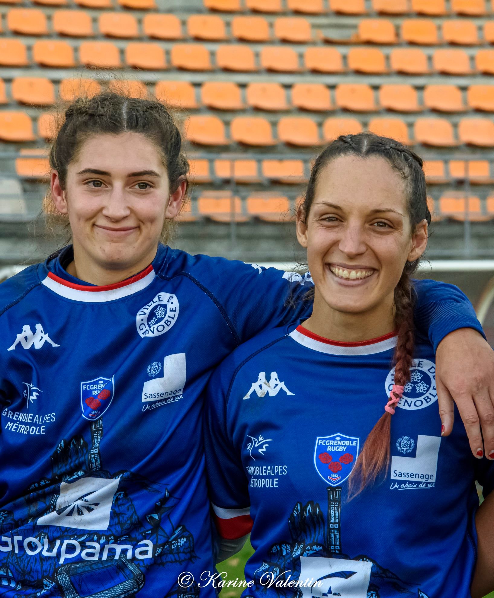 Estelle CARPENTIER - Rebecca PANTALEONI -  FC Grenoble Rugby -  - Rugby -  (#GrenobleVsBlagnac2021) Photo by: Karine Valentin | Siuxy Sports 2021-11-21