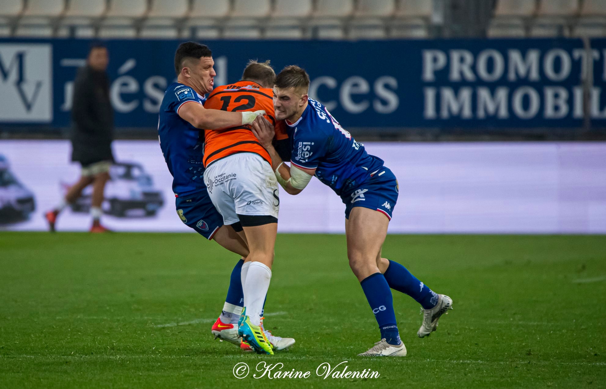 Romain FUSIER -  FC Grenoble Rugby - Racing Club Narbonnais - Rugby -  (#GrenobleVsNarbonne2021Nov) Photo by: Karine Valentin | Siuxy Sports 2021-11-26