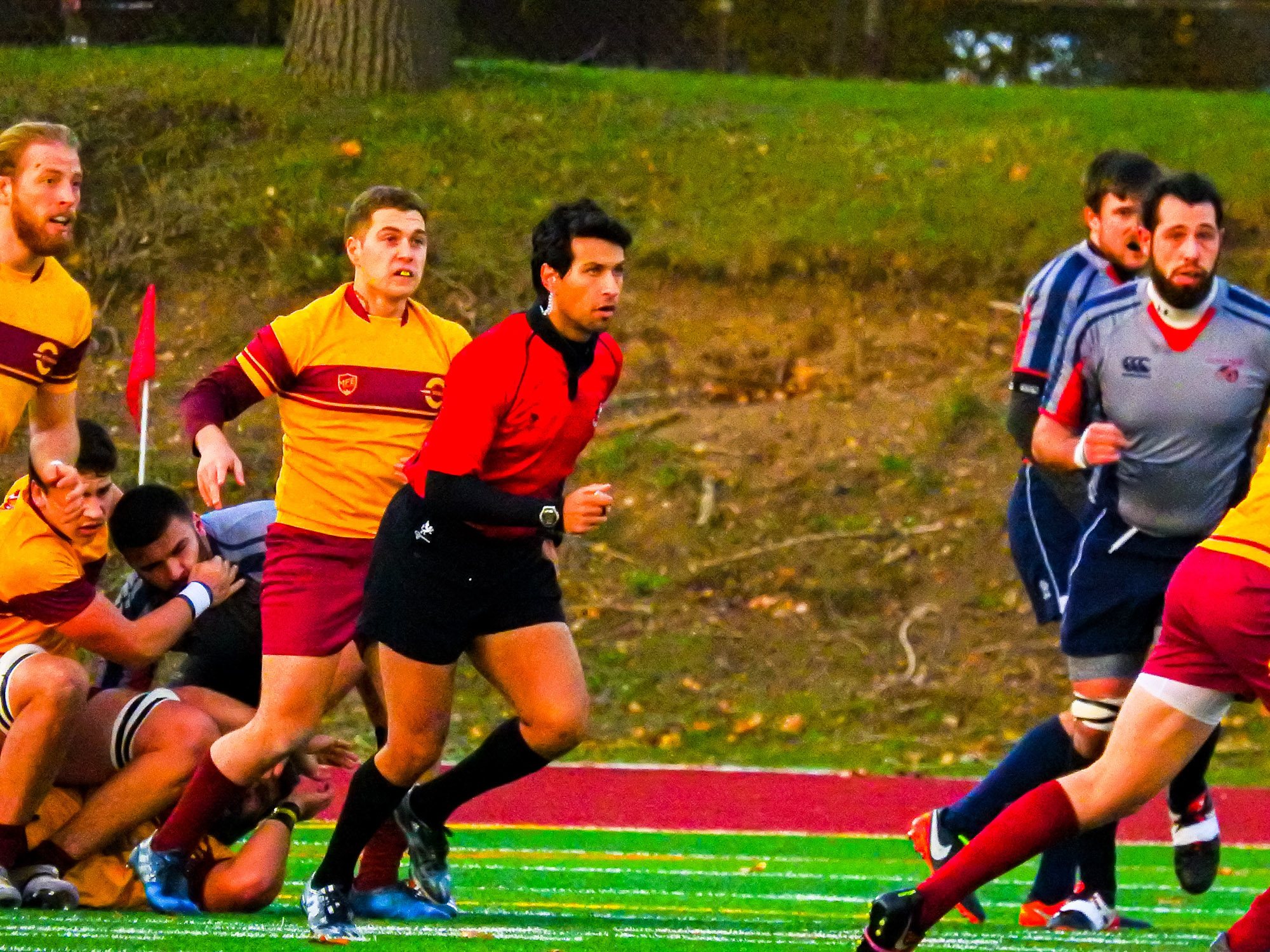 Lucas HOTTON - Jackson MARQUARDT - Christopher MICHELETTI -   -  - Rugby -  (#ConcordiaVsETS2017) Photo by:  | Siuxy Sports 2017-11-12