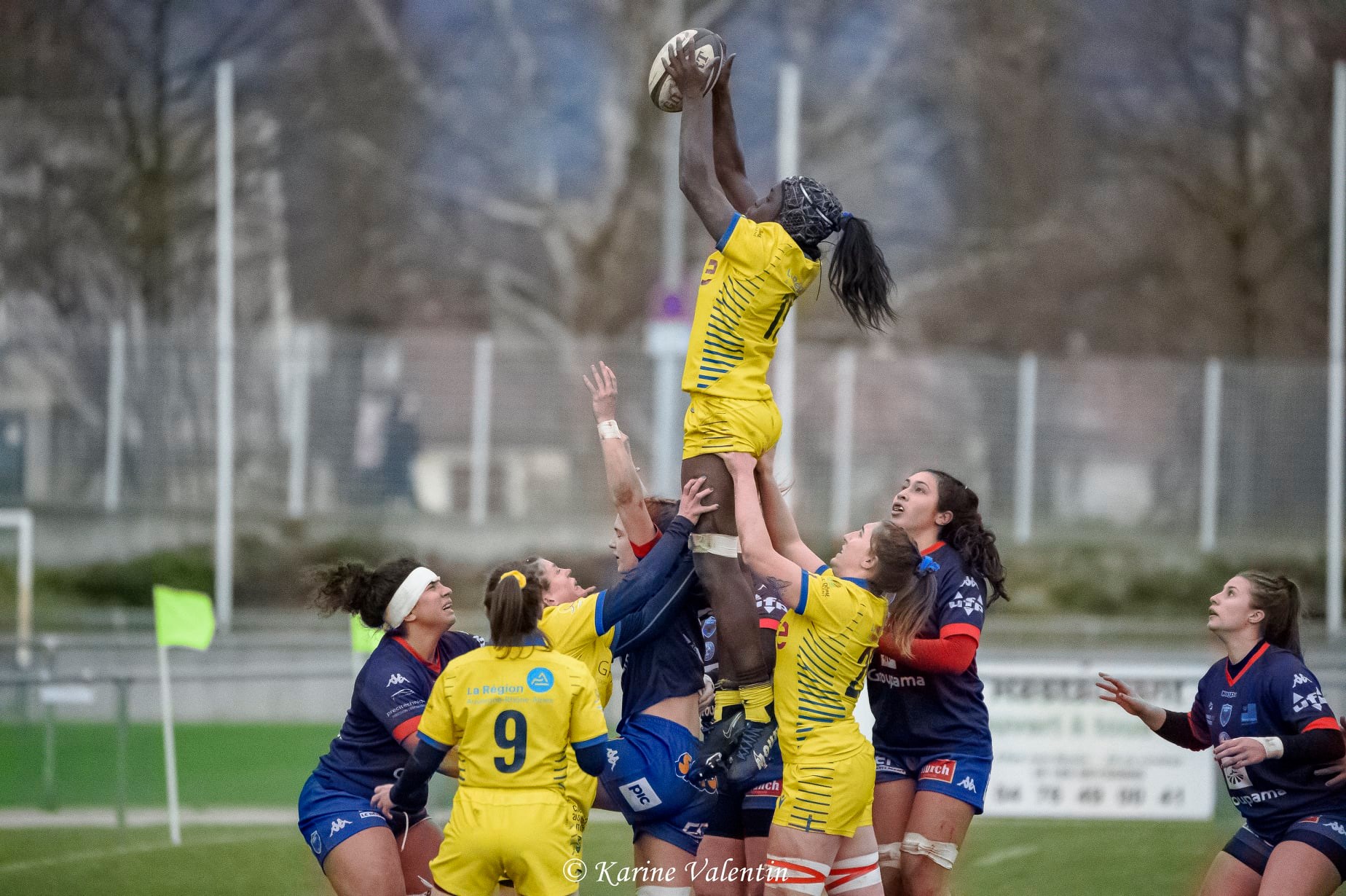  FC Grenoble Rugby - ASM Romagnat rugby féminin - Rugby - FC Grenoble VS ASM Romagnat (#GrenobleVsASMR2021jan) Photo by: Karine Valentin | Siuxy Sports 2021-01-24