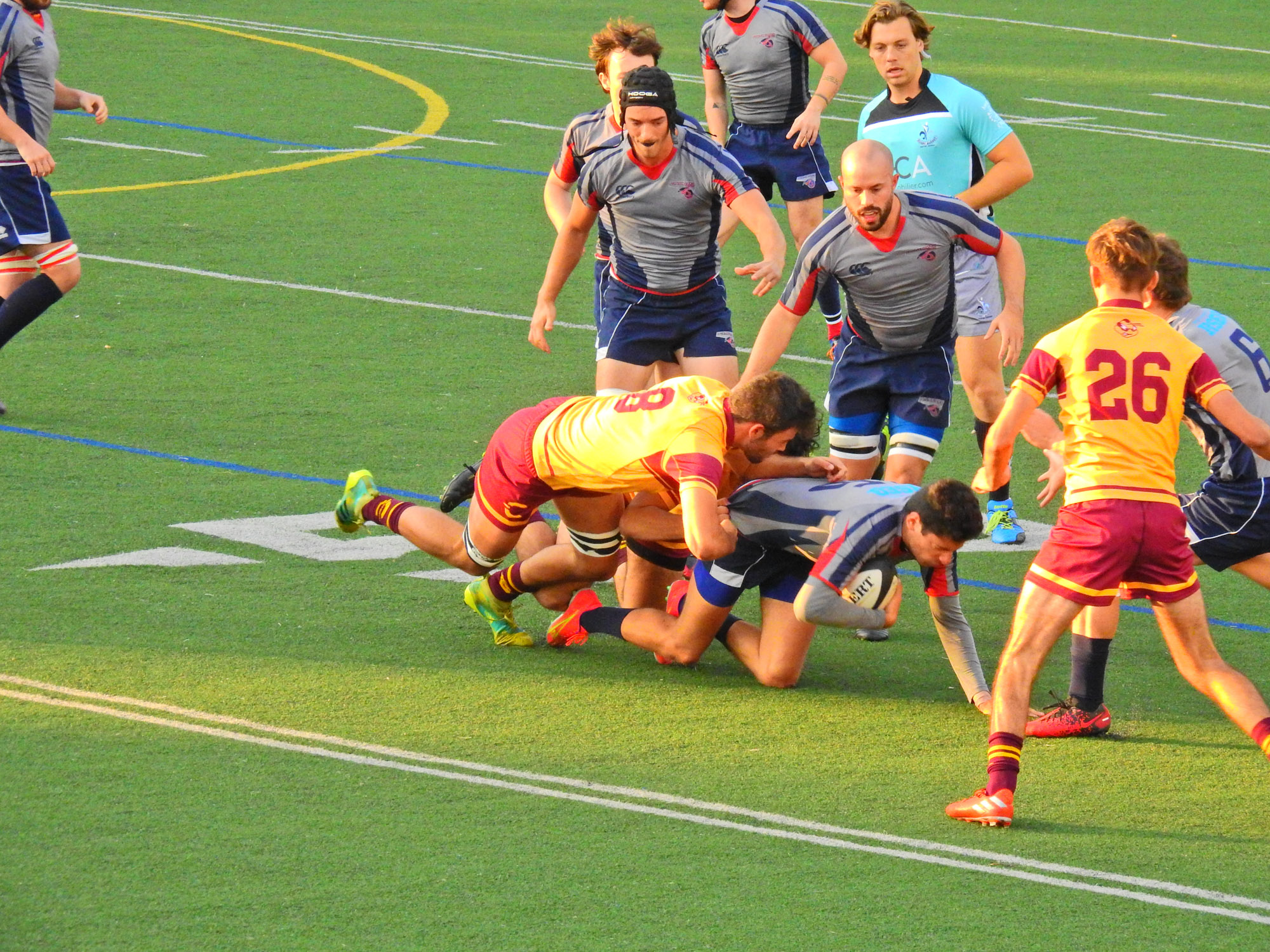 Thomas ARTMANN - Andrew GARDINER -  Université Concordia - ÉTS (École de technologie supérieure) - Rugby -  (#ETSvsConcordia) Photo by:  | Siuxy Sports 2021-09-11