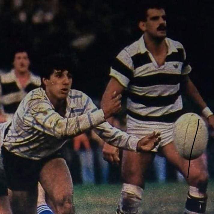 Eliseo Nicolas BRANCA - Fabio GÓMEZ -  Club Atlético de San Isidro - Club Atlético Banco de la Nación Argentina - Rugby - Dos pumas, jugando en contra () Photo by:  | Siuxy Sports 1992-06-01