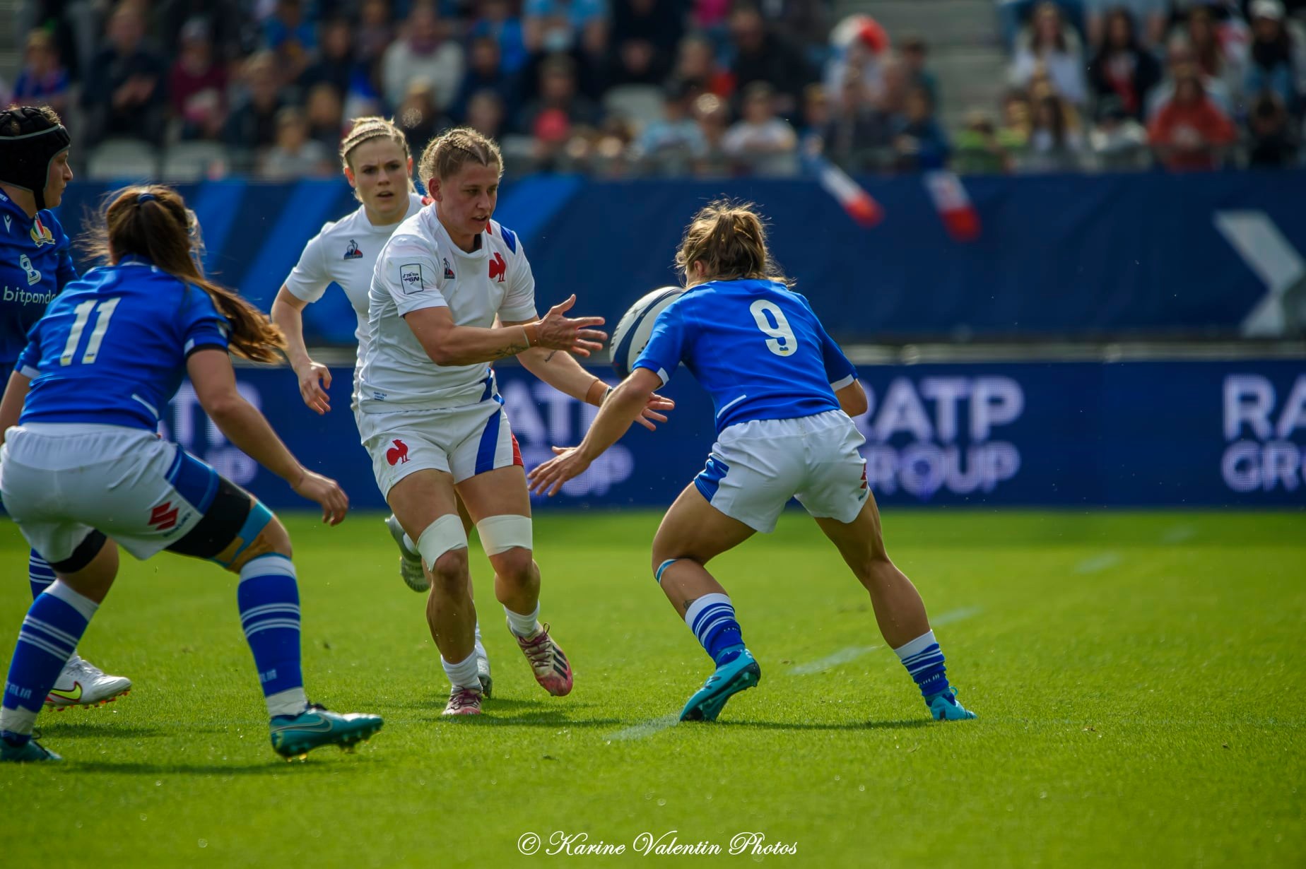  Équipe de France de rugby à XV - Nazionale di rugby a 15 dell'Italia - Rugby - France (39) vs Italie (6) - 6N fém. (#FranceVsItalie6Nfem2022) Photo by: Karine Valentin | Siuxy Sports 2022-03-27